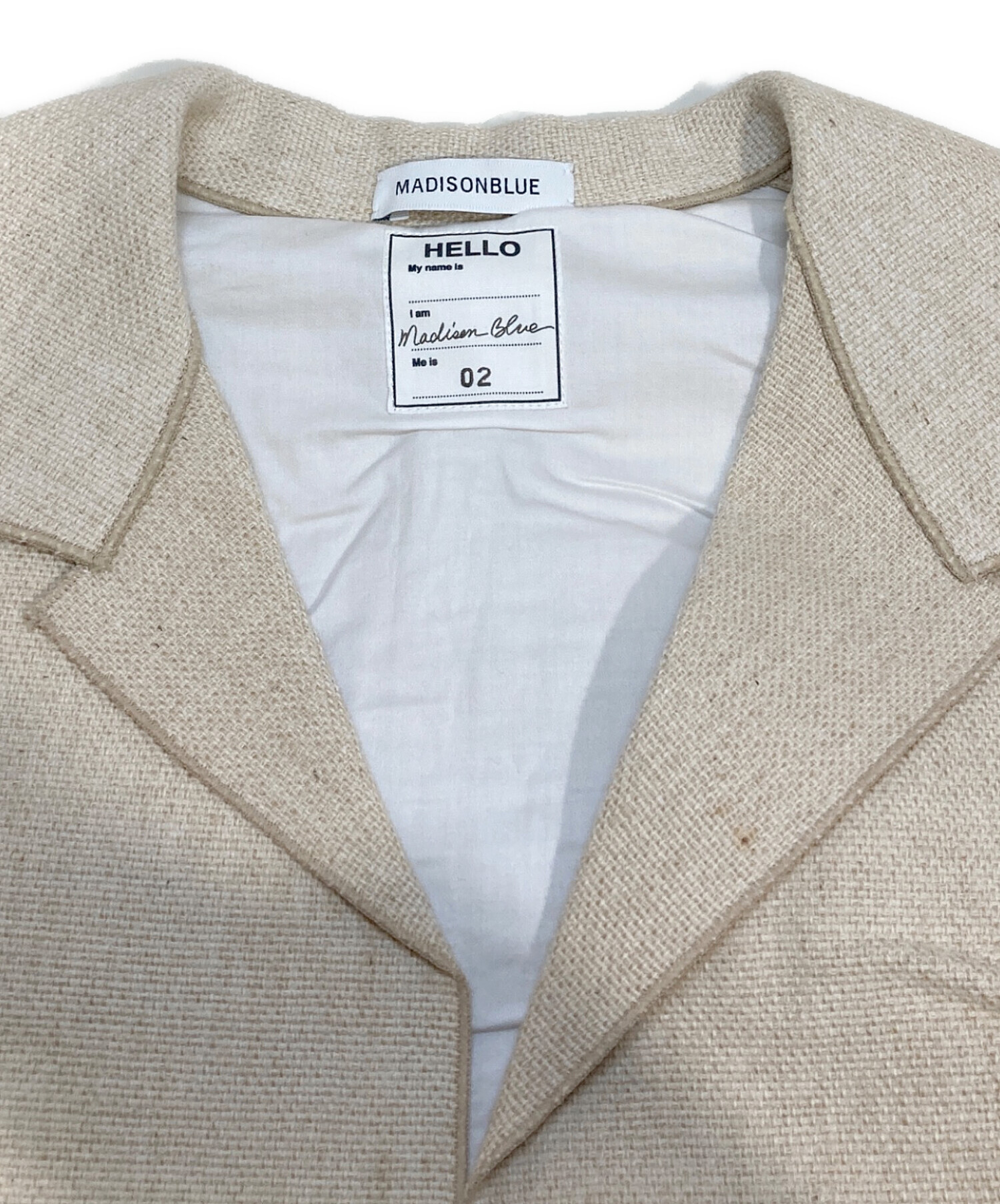 中古・古着通販】MADISON BLUE (マディソンブルー) JUTE SHORT JACKET 