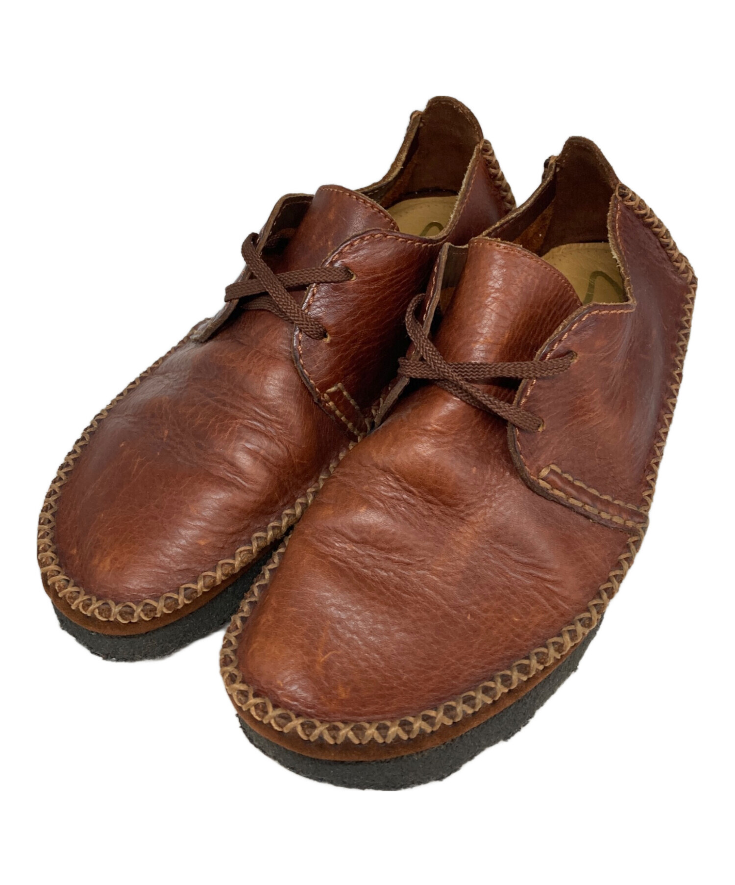 中古・古着通販】CLARKS (クラークス) チロリアンシューズ ブラウン 