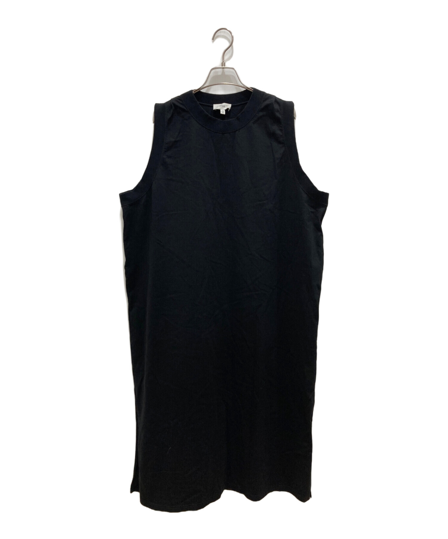 中古・古着通販】HYKE (ハイク) ノースリーブワンピース ブラック