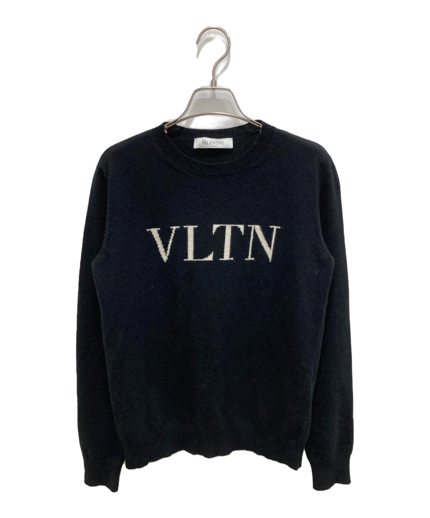 中古・古着通販】VALENTINO (ヴァレンティノ) VLTNロゴニット ブラック