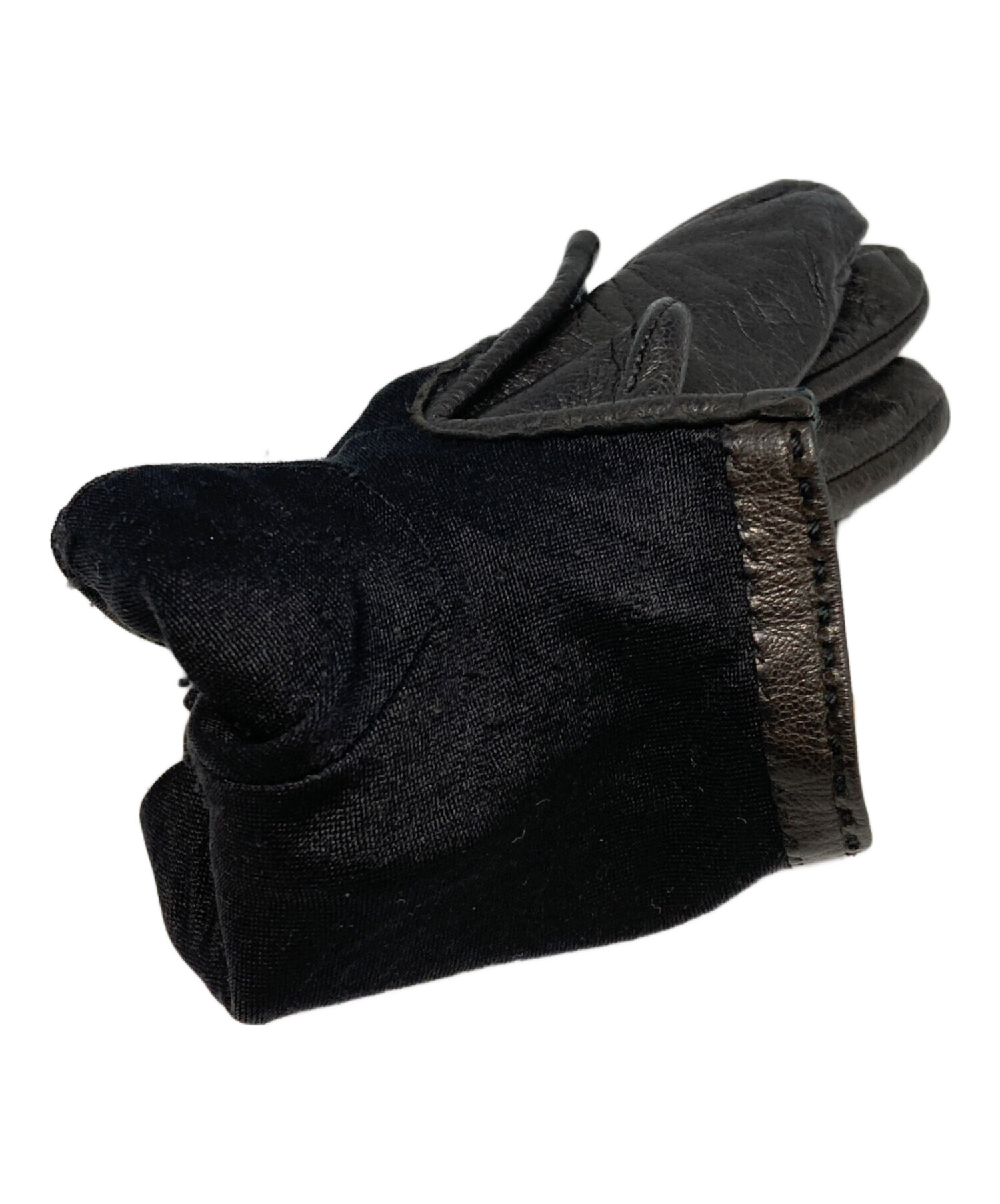 中古・古着通販】HERMES (エルメス) ケリー装飾レザーグローブ