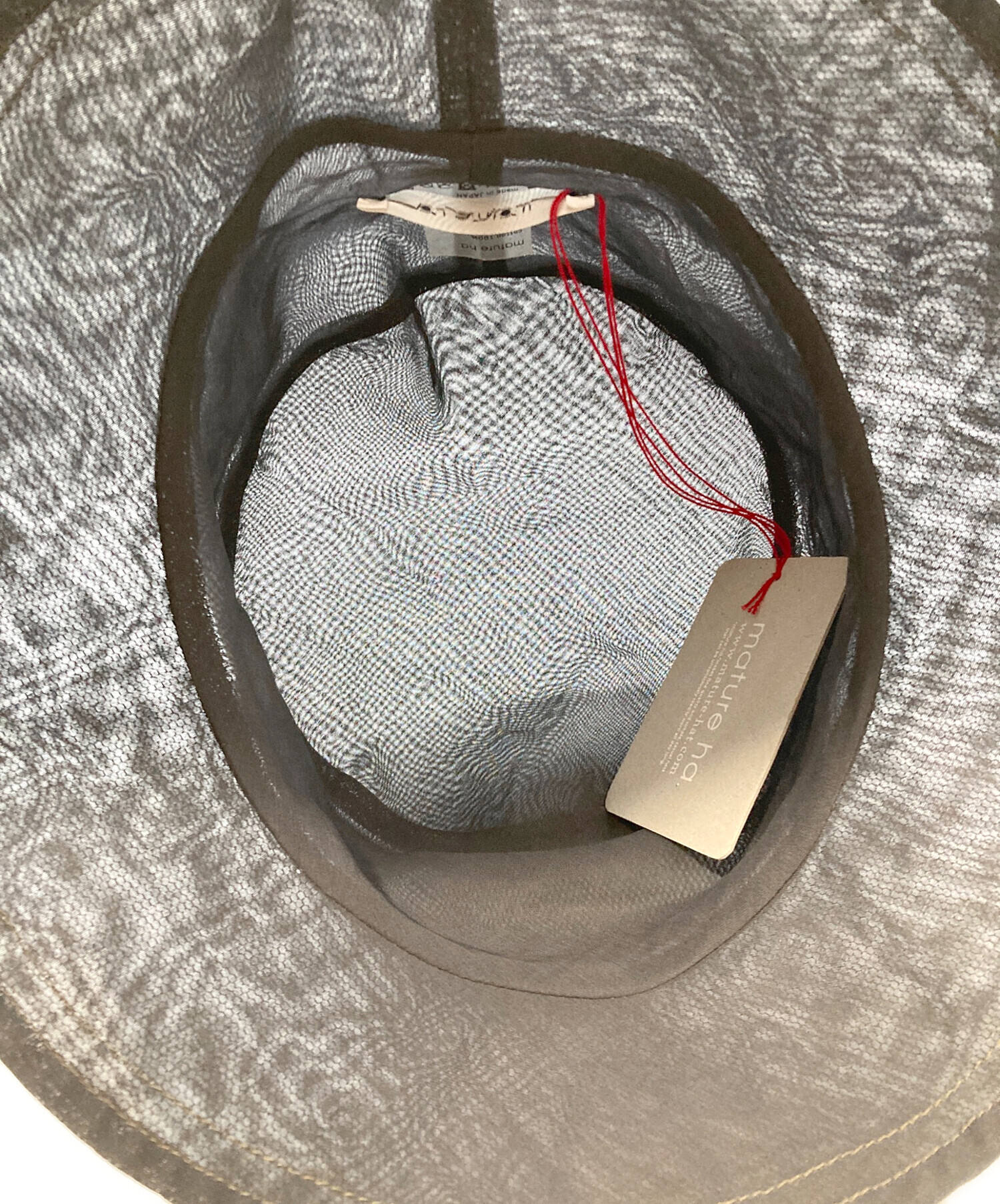 中古・古着通販】mature ha (マチュアーハ) organdy hat middle グレー 中古・古着通販】mature ha (マチュアーハ) organdy hat middle グレー