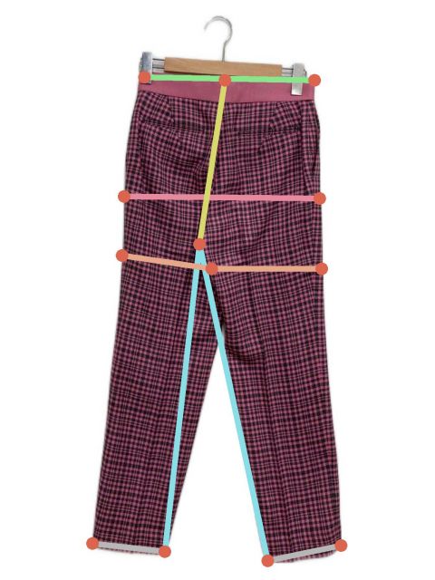 中古・古着通販】DRAWER (ドゥロワー) ウールピンクチェックベーシック