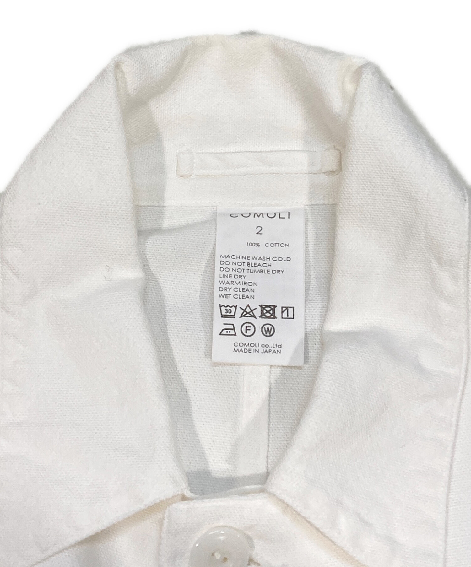 中古・古着通販】COMOLI (コモリ) ホワイト 1938ジャケット ホワイト