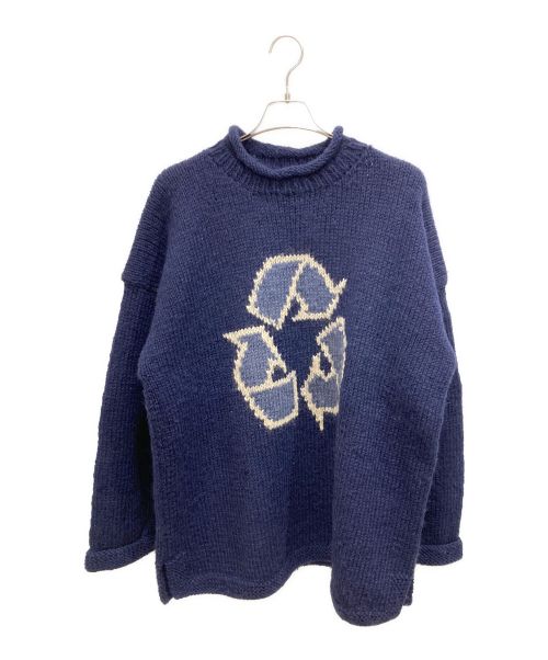 PACHAMANA/ニット・セーター(厚手)/--/ウール/BLU/花柄/エクアドル