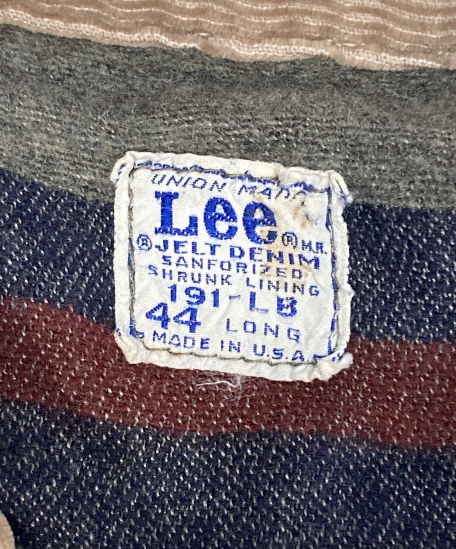 Lee９１－Ｊ裏ブランケット、44R Lee91－J裏ブランケット、44R