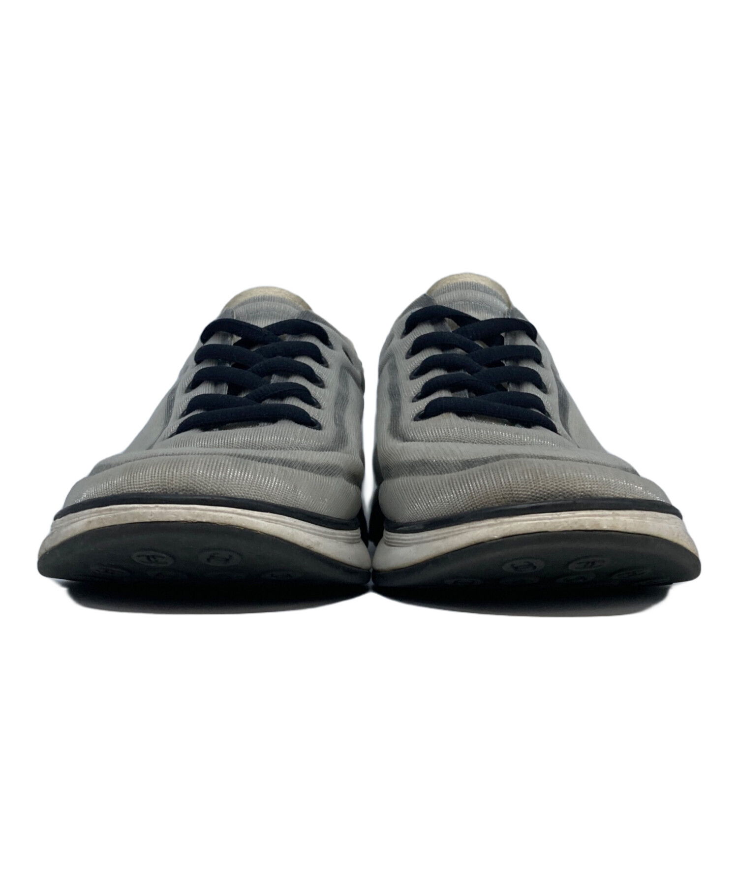 中古・古着通販】CHANEL (シャネル) ココマークファブリックスニーカー