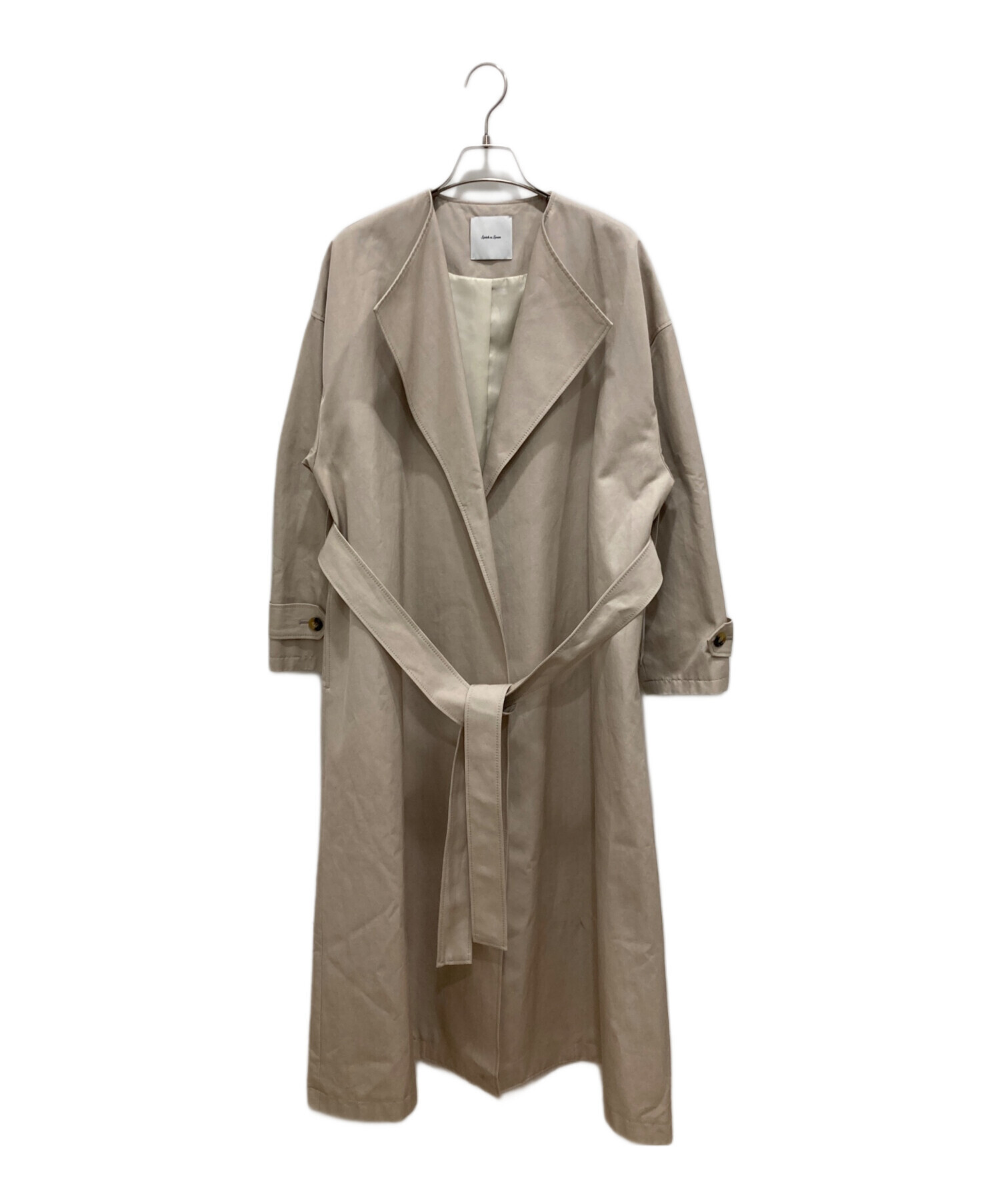 Spick and Span / スピックアンドスパン | リネン混 ノーカラー