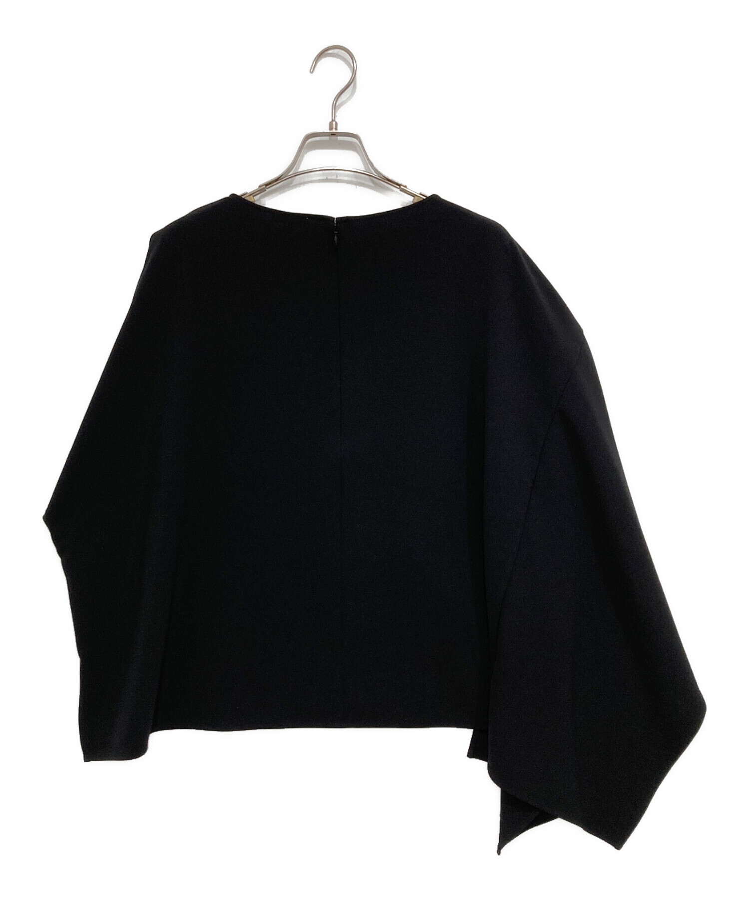 ENFOLD エンフォルド アシンメトリー ブラウス ブラック 【公式通販】