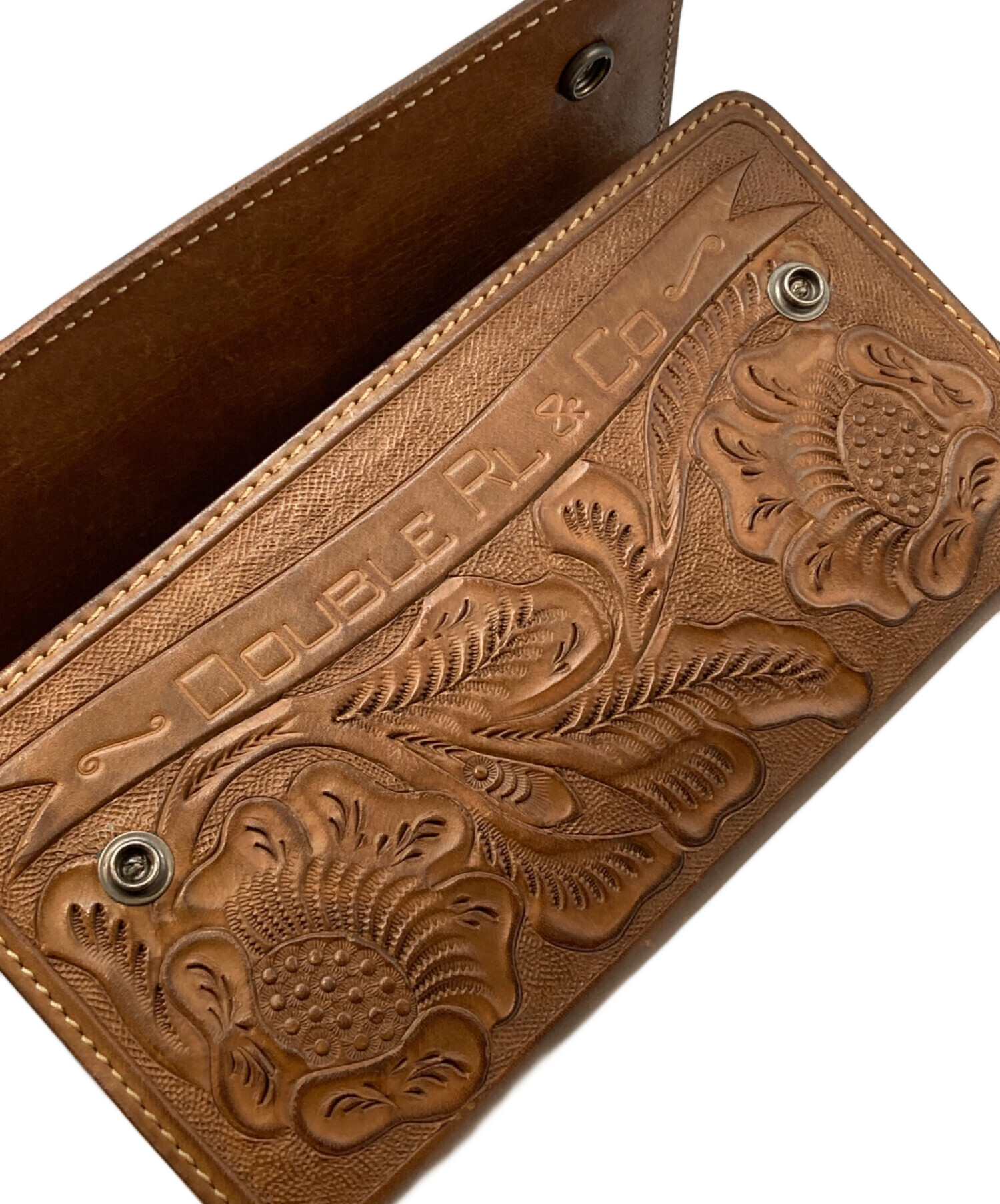 中古・古着通販】RRL (ダブルアールエル) カービングレザーウォレット