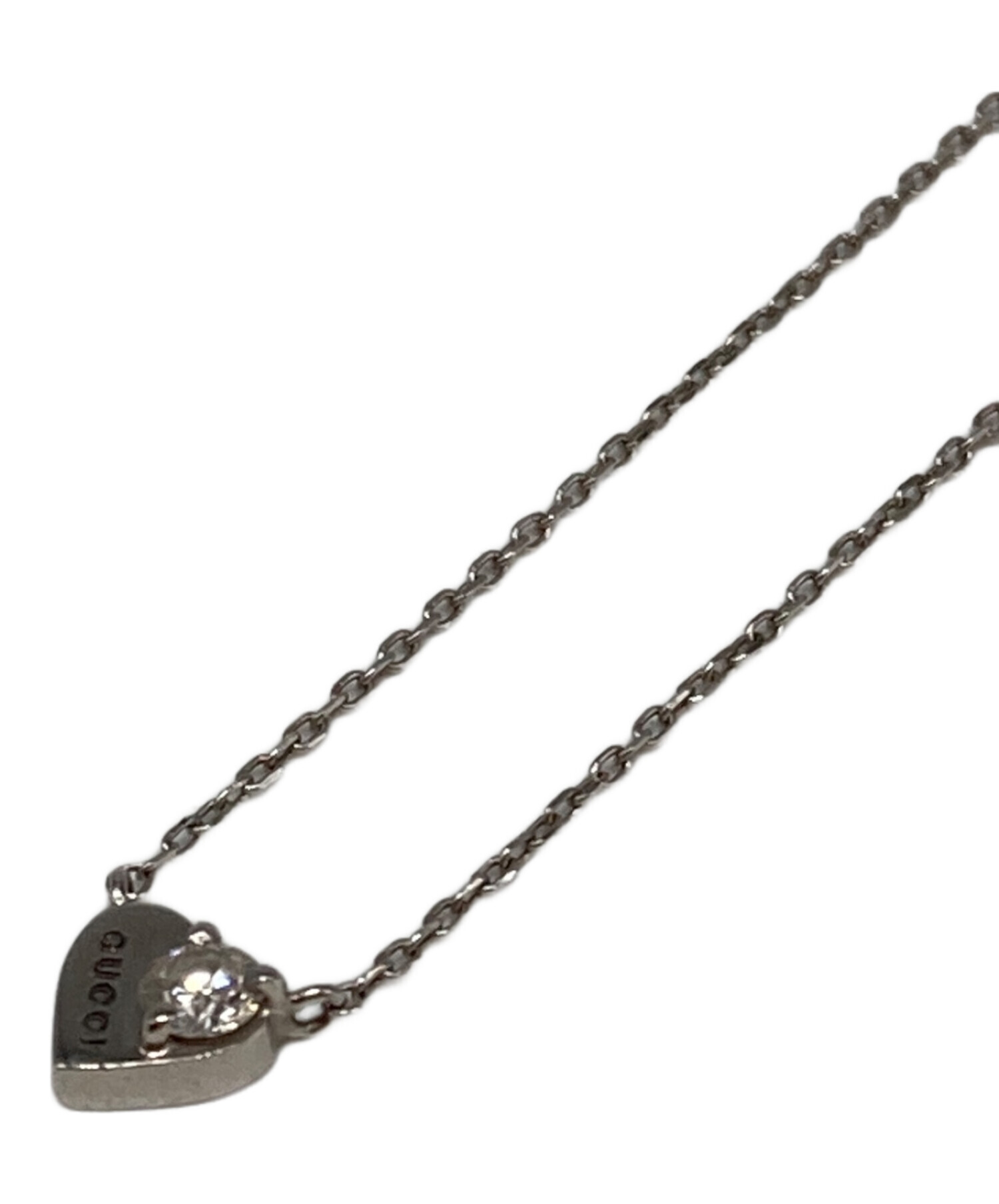 中古・古着通販】GUCCI (グッチ) ハートモチーフネックレス｜ブランド 