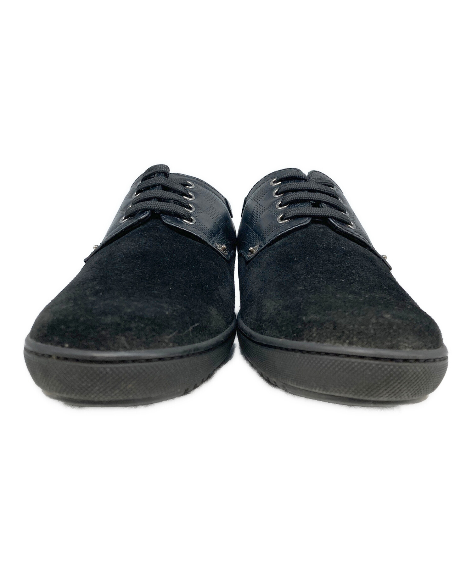 LOUIS VUITTON　ルイヴィトン　スニーカー　　スウェード　メンズ　黒 Louis Vuitton スエードスニーカー 黒25cm