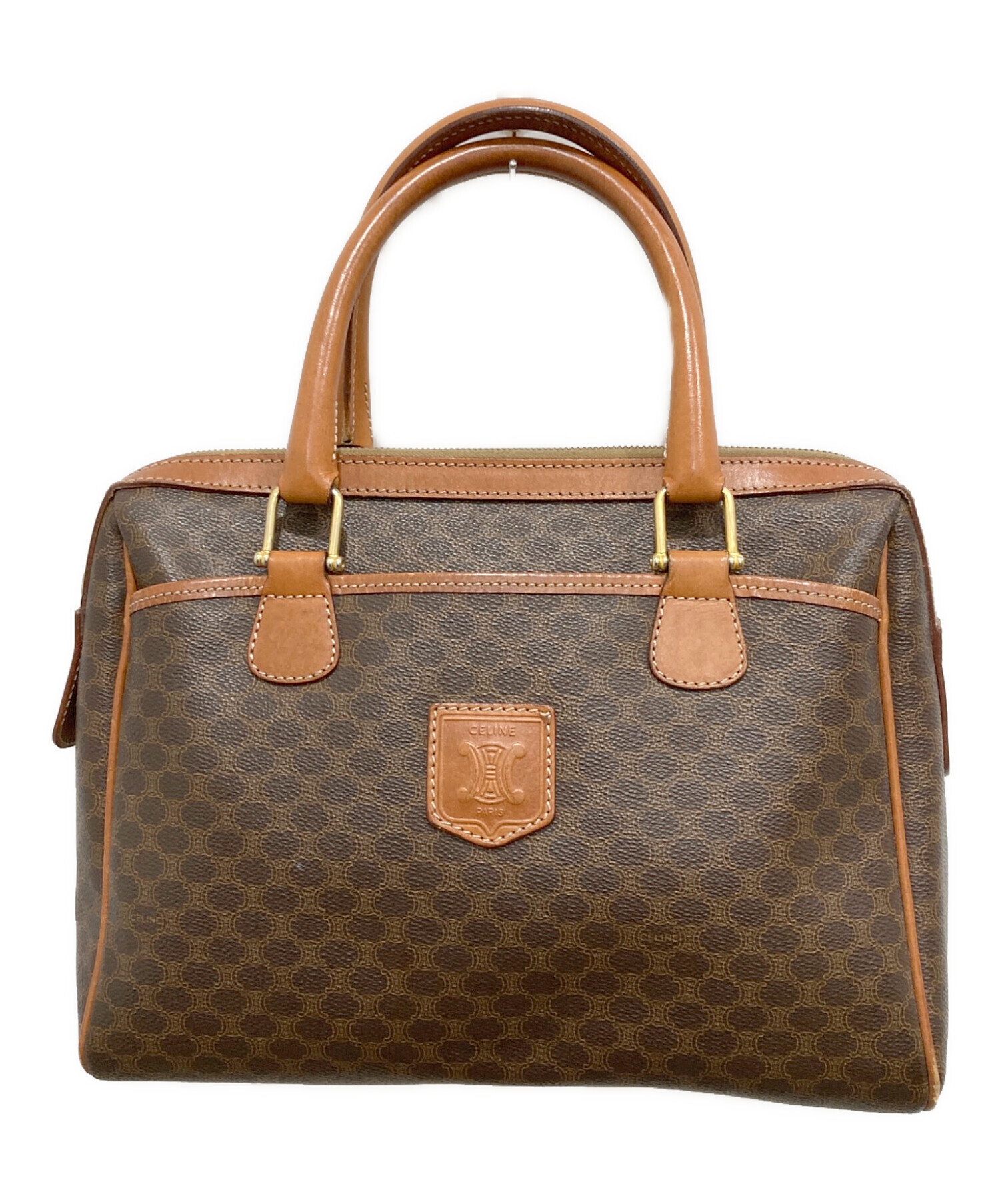 中古・古着通販】CELINE (セリーヌ) マカダム柄PVCミニボストンバッグ