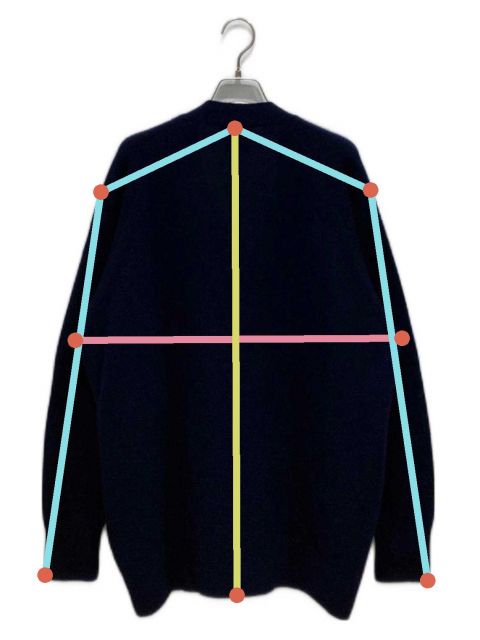 中古・古着通販】HERILL (ヘリル) カシミヤカーディガン ネイビー