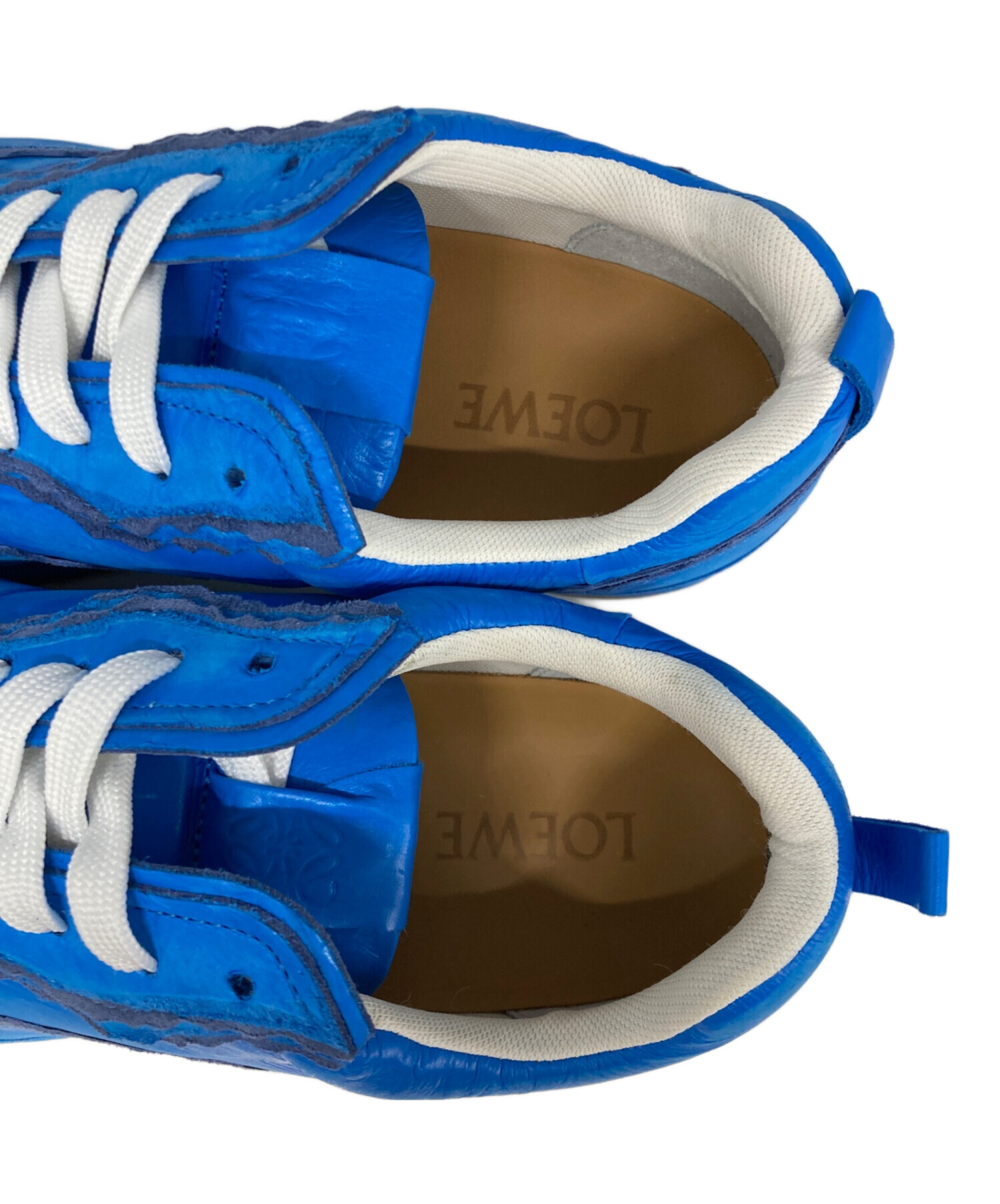 中古・古着通販】LOEWE (ロエベ) Deconstructed Calfskin Blue low top 