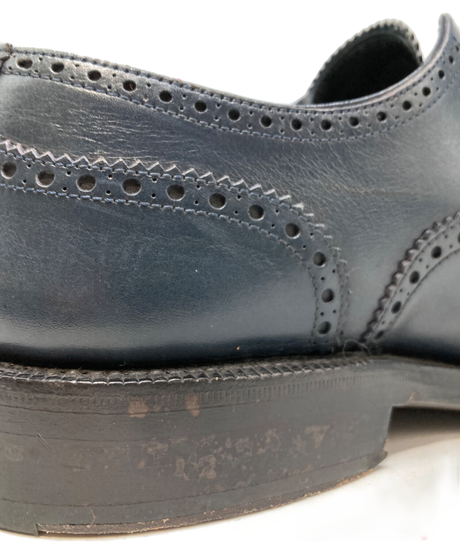 中古・古着通販】CARMINA (カルミナ) ウィングチップシューズ ネイビー