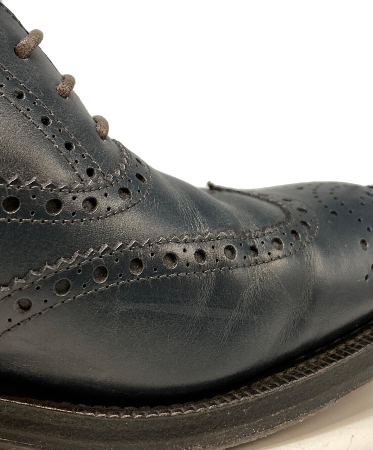 中古・古着通販】CARMINA (カルミナ) ウィングチップシューズ ネイビー