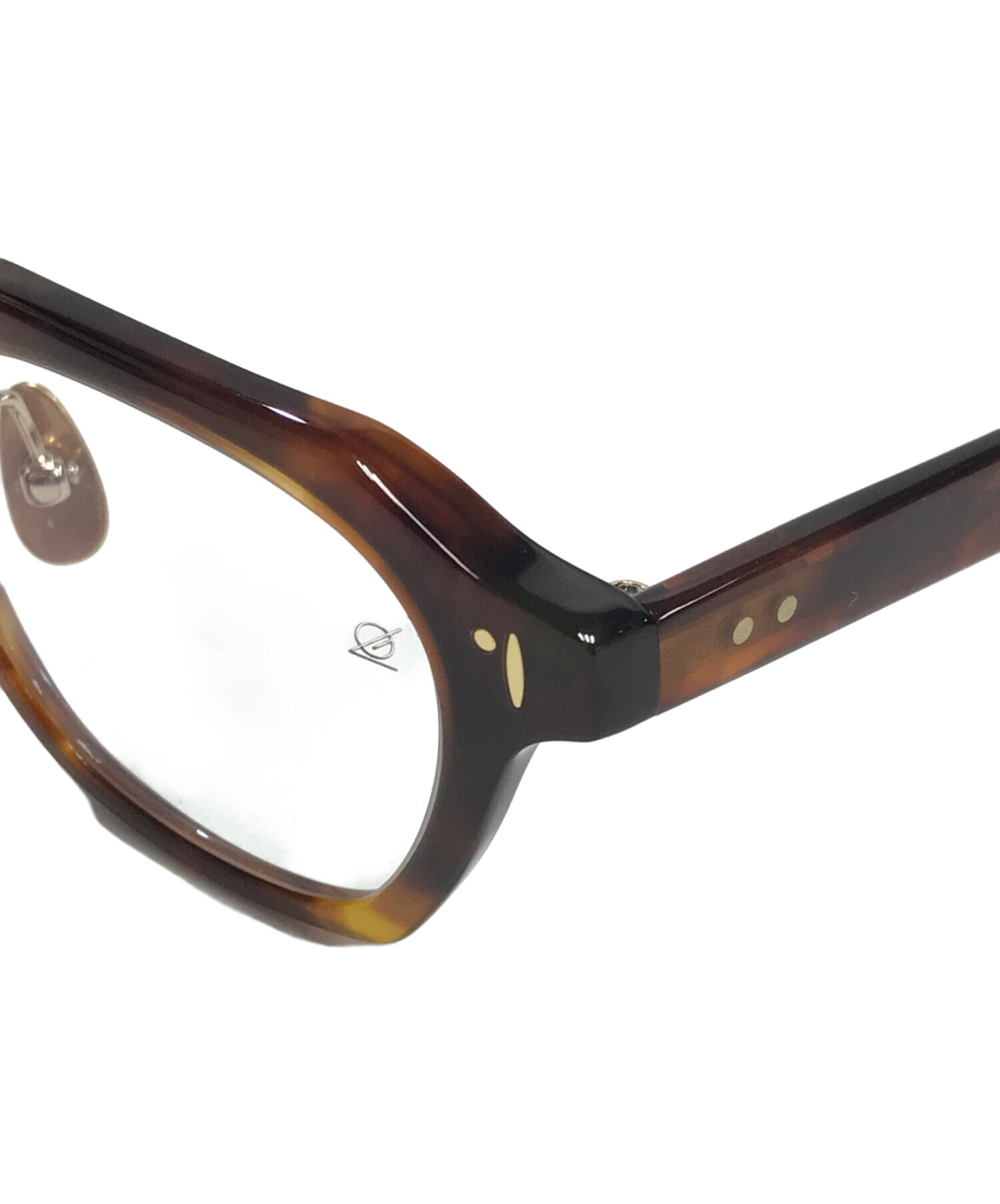 中古・古着通販】Re:See (リシー) 伊達眼鏡 ブラウン サイズ:47□20
