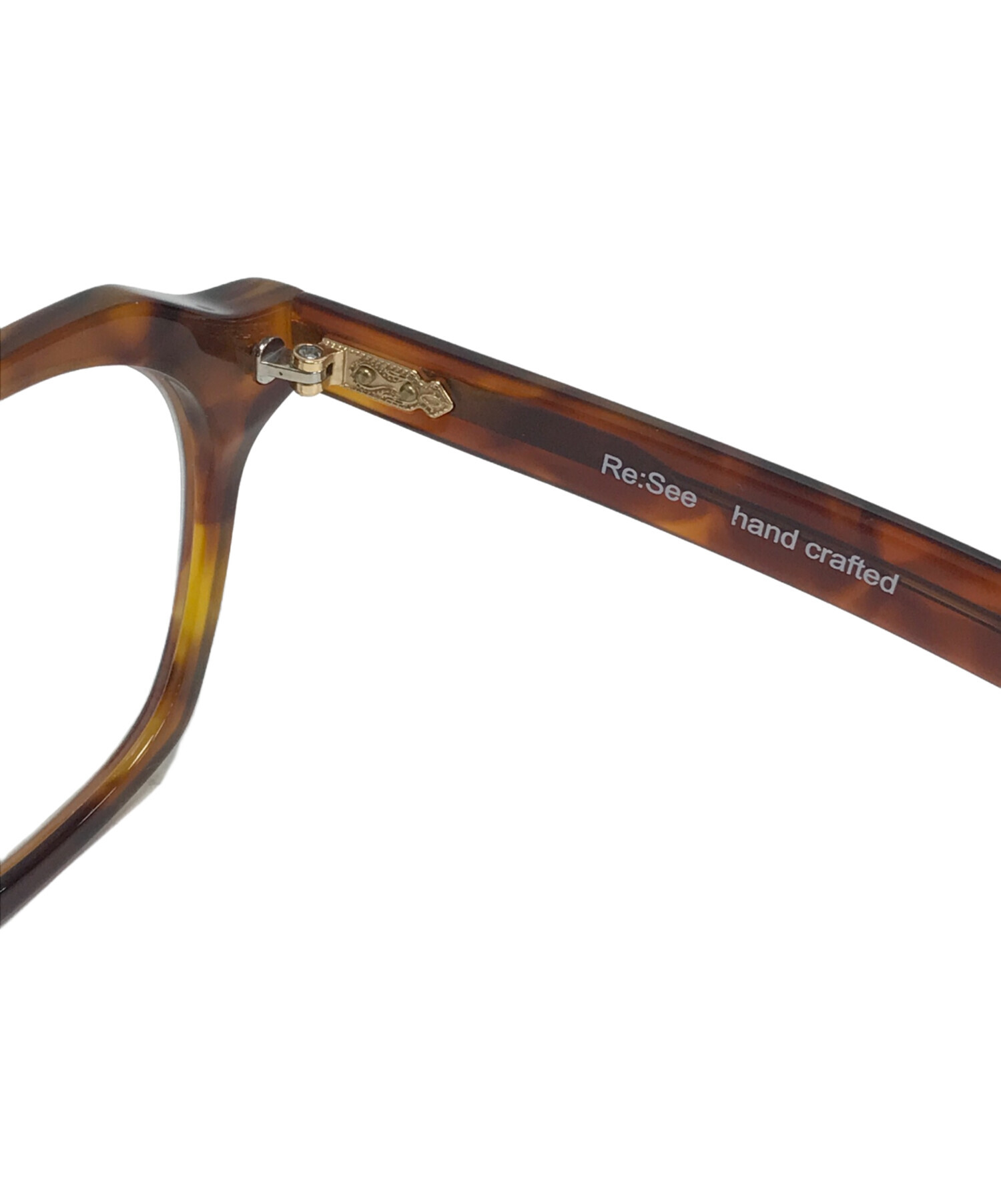 中古・古着通販】Re:See (リシー) 伊達眼鏡 ブラウン サイズ:47□20