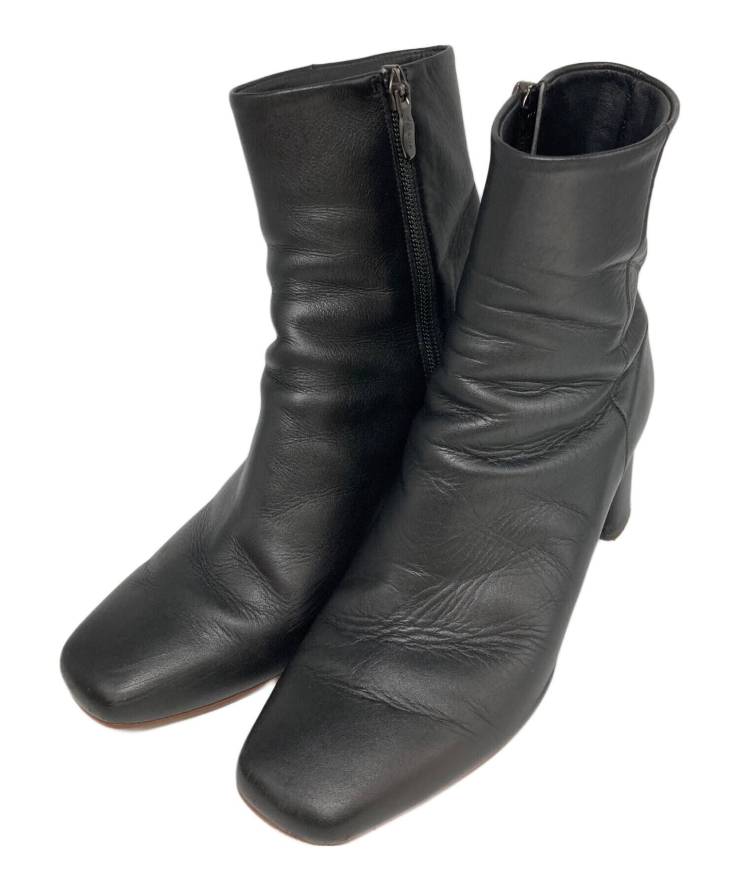 DIANA ダイアナ　ショートブーツ　サイドジップ　バックル　未使用品 中古・古着通販】DIANA (ダイアナ) サイドジップショートブーツ