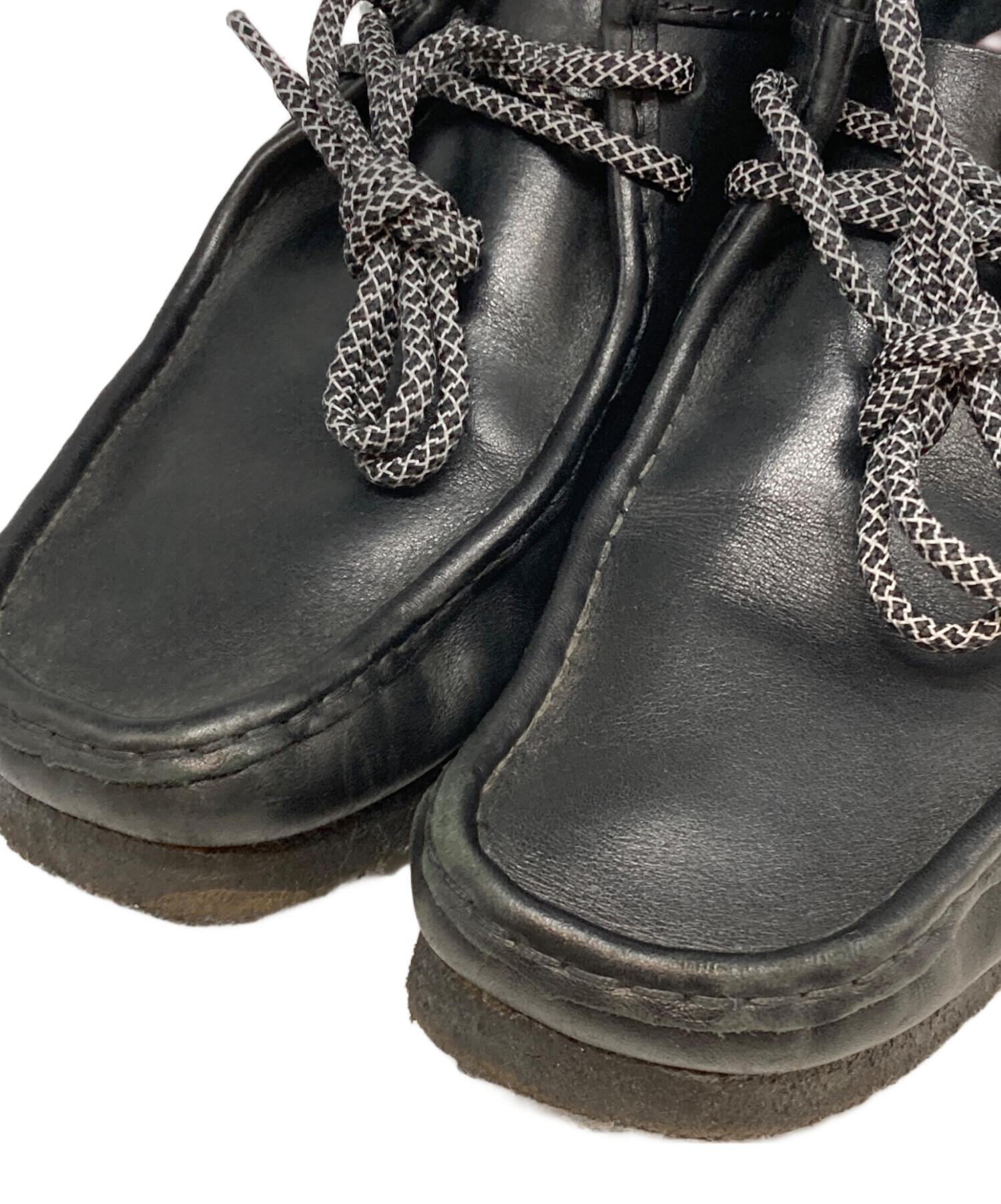 中古・古着通販】CLARKS (クラークス) ワラビーシューズ ブラック