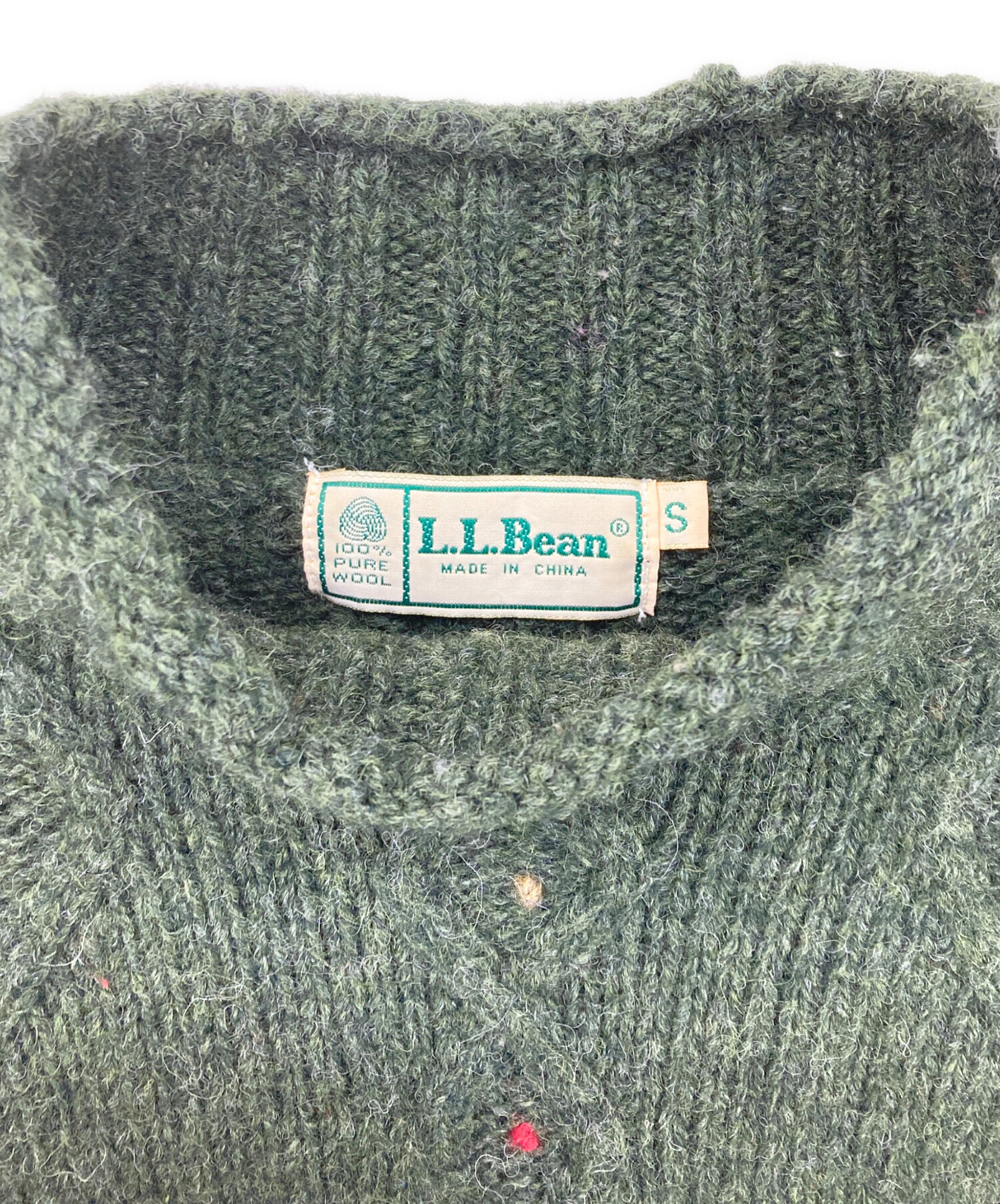 中古・古着通販】L.L.Bean (エルエルビーン) フラワー装飾ハイネック 