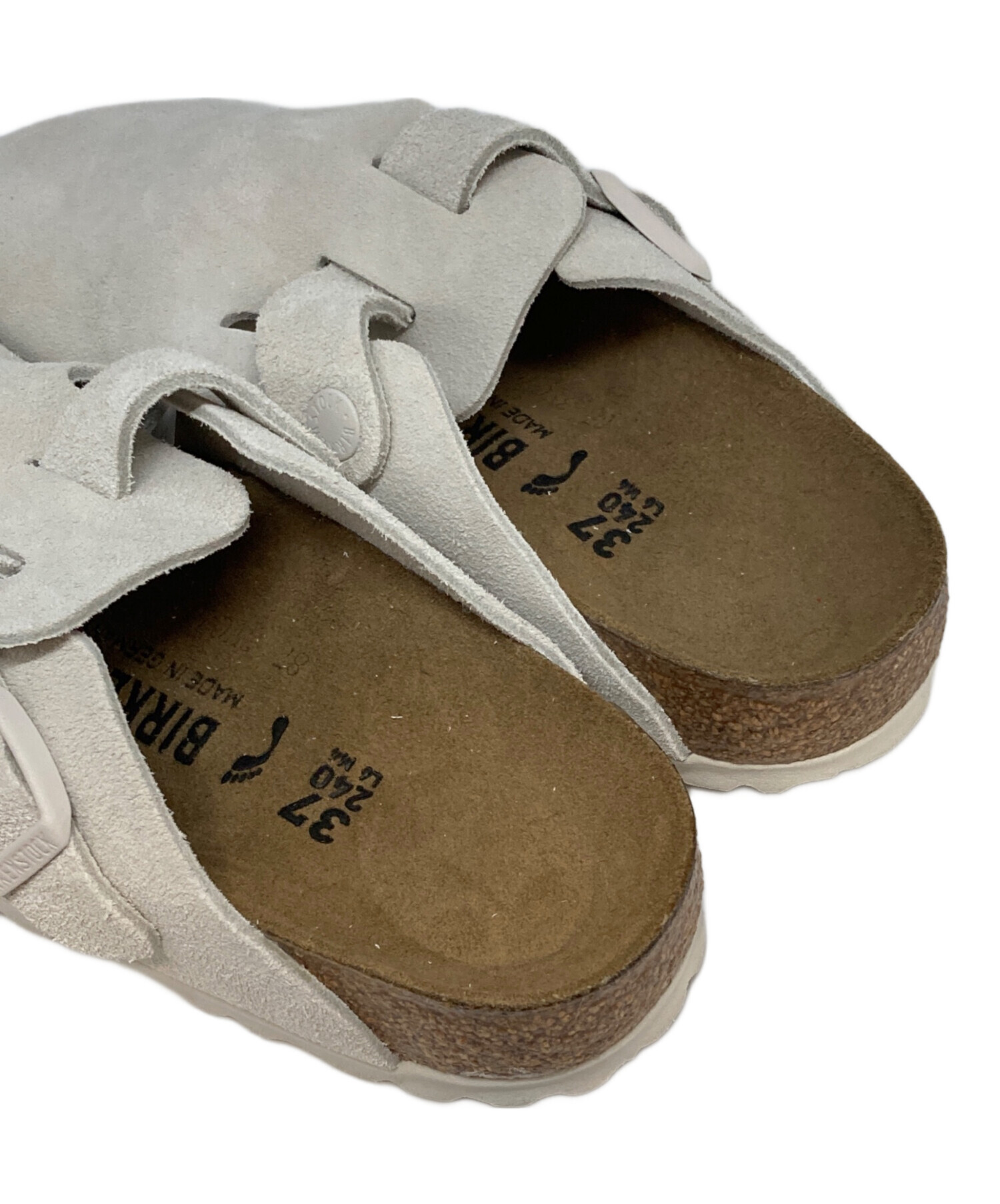 【未使用】BIRKENSTOCK Bostonボストン サンダル 38 Boston / ボストン ナチュラルレザー ブラック | BIRKENSTOCK