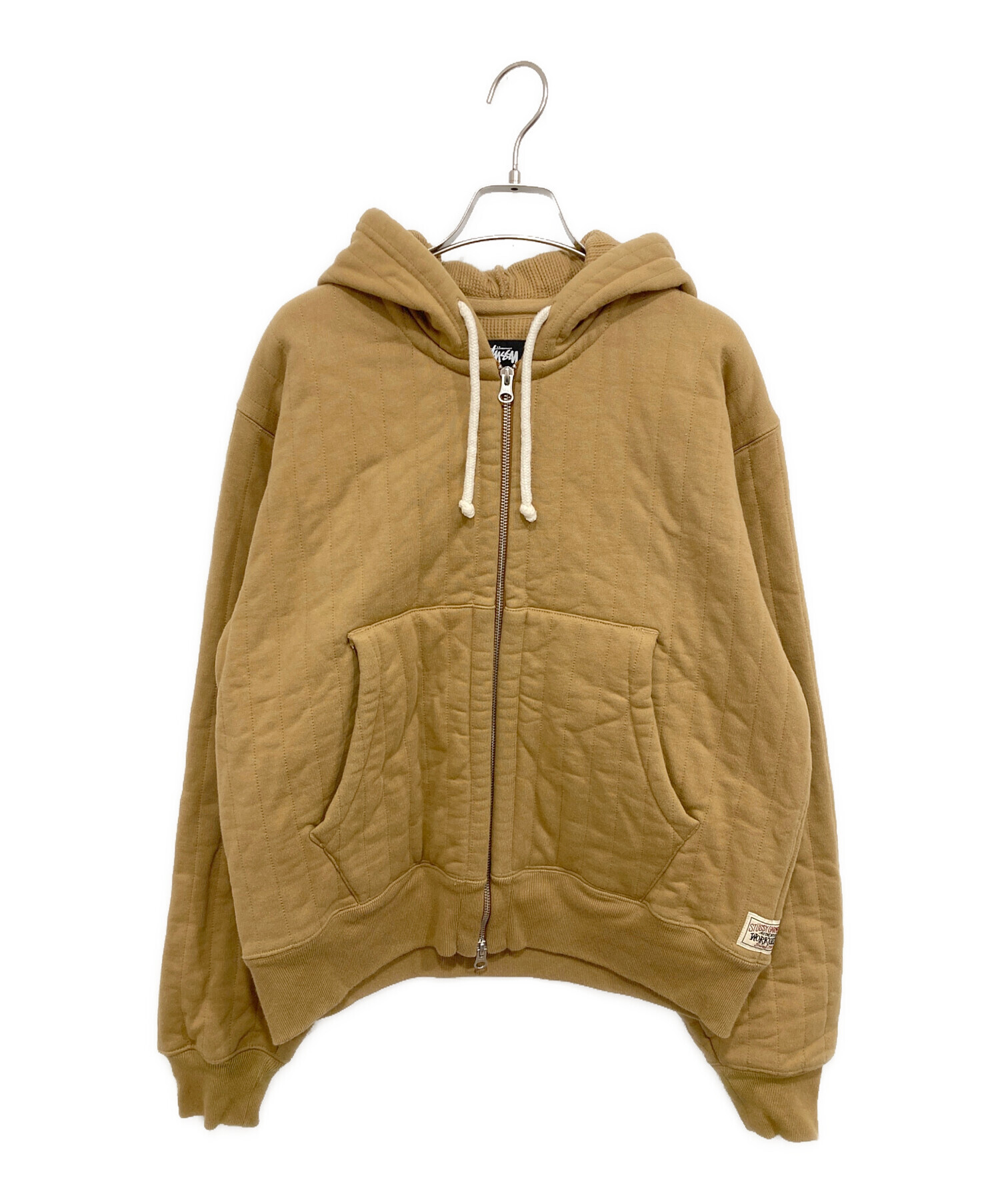 中古・古着通販】stussy (ステューシー) VERTICAL QUILTED ZIP HOODIE