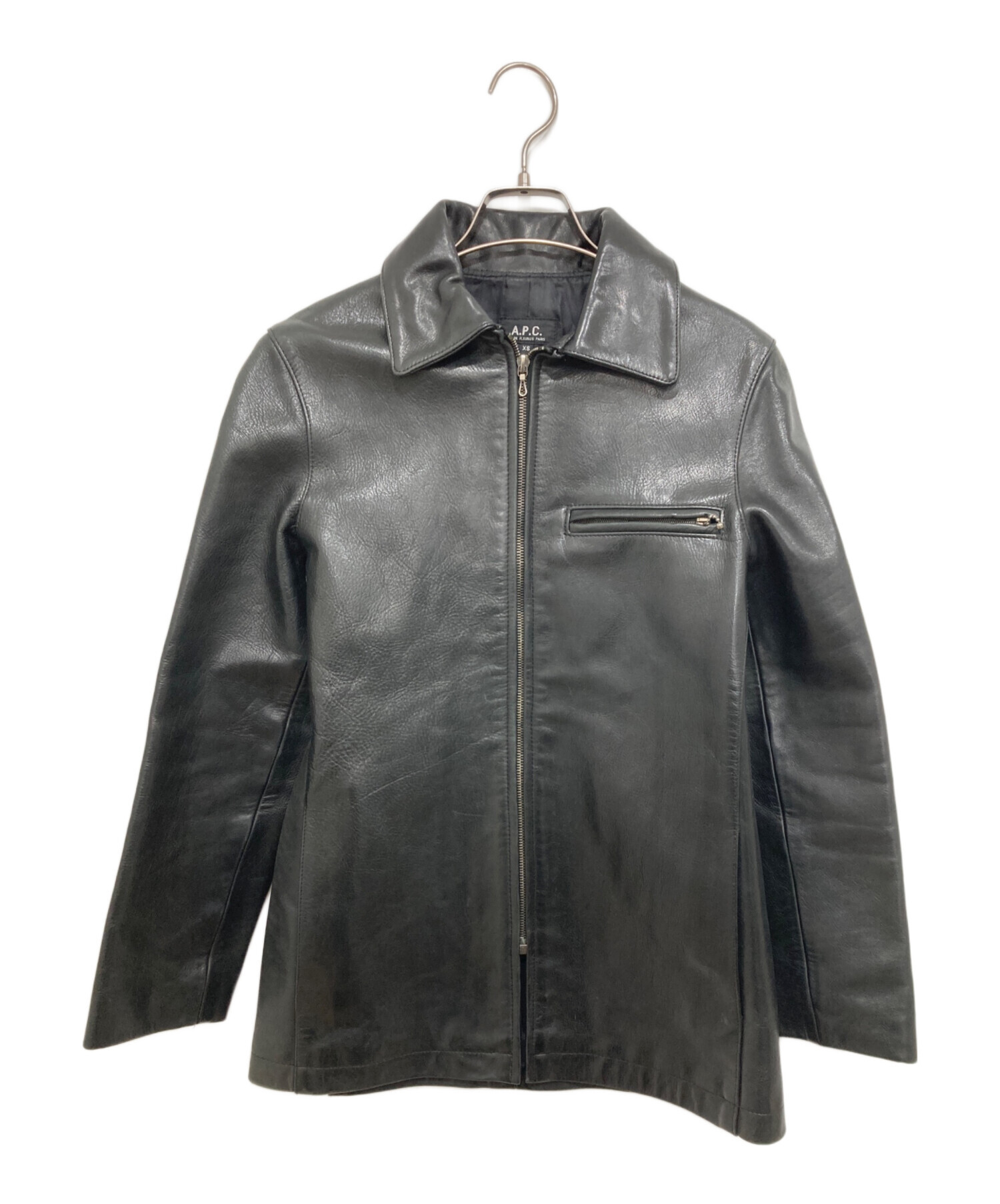 中古・古着通販】A.P.C. (アーペーセー) シングルレザージャケット