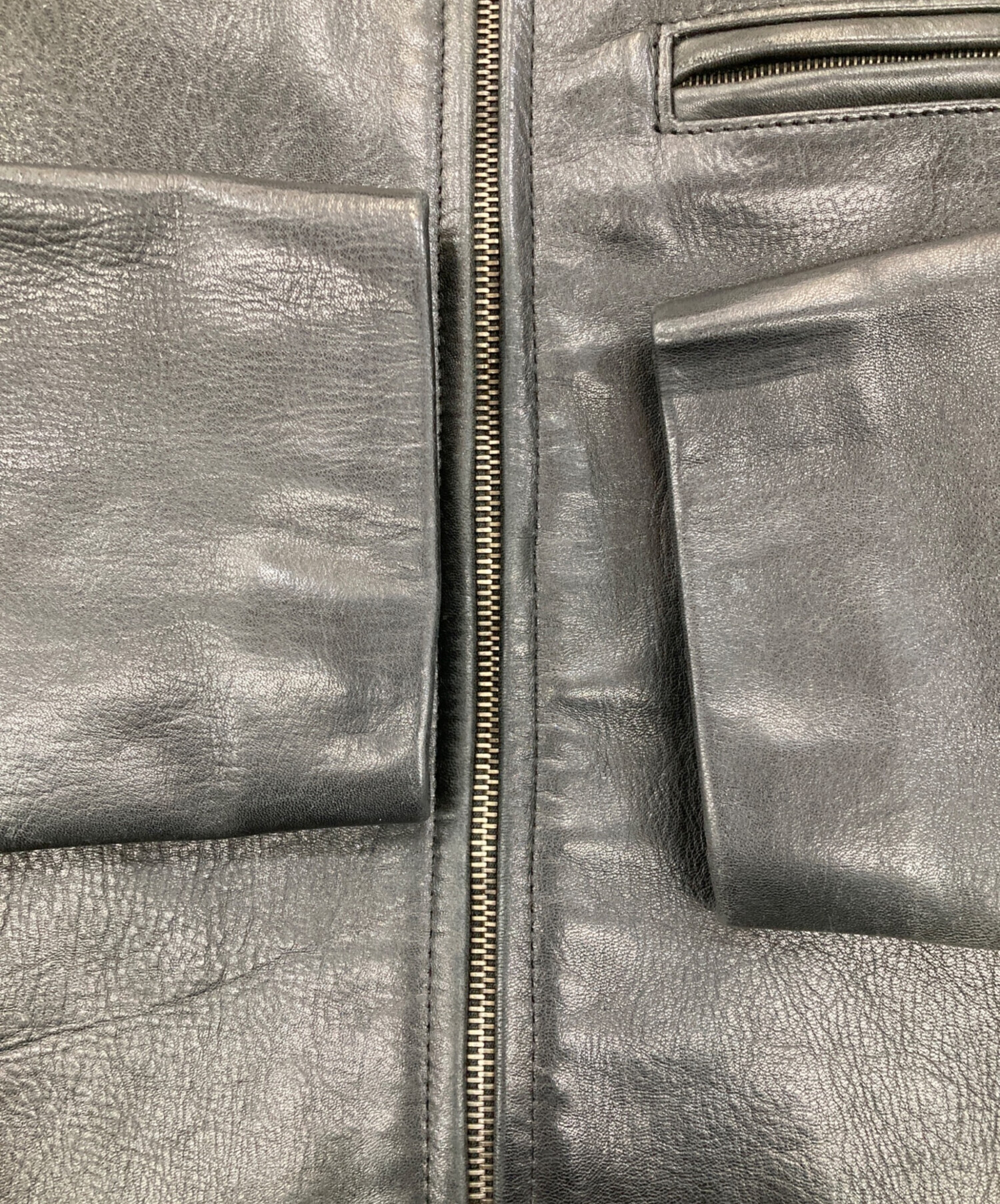 中古・古着通販】A.P.C. (アーペーセー) シングルレザージャケット