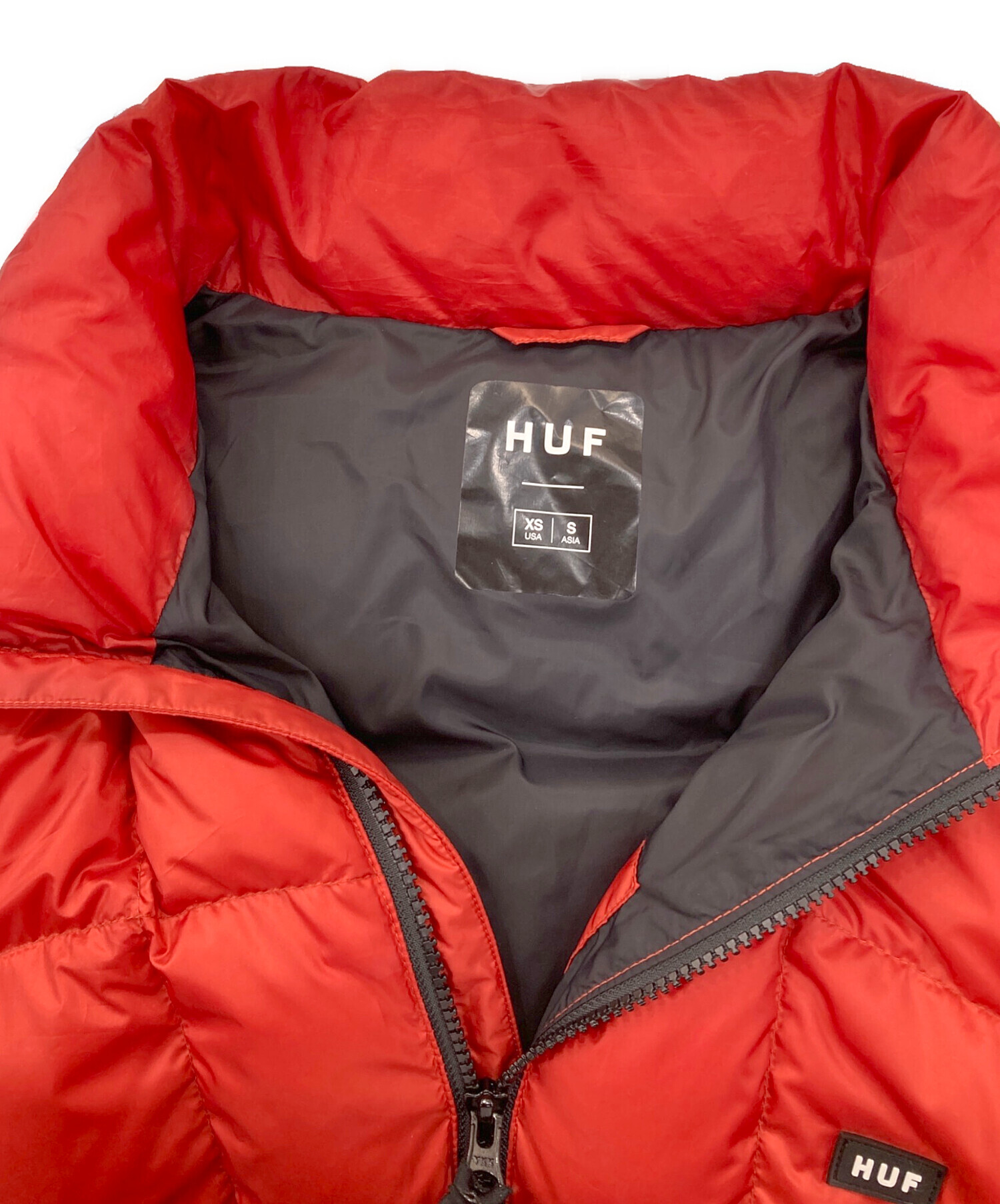 中古・古着通販】HUF (ハフ) EXPEDITION DOWN JACKET レッド サイズ:S