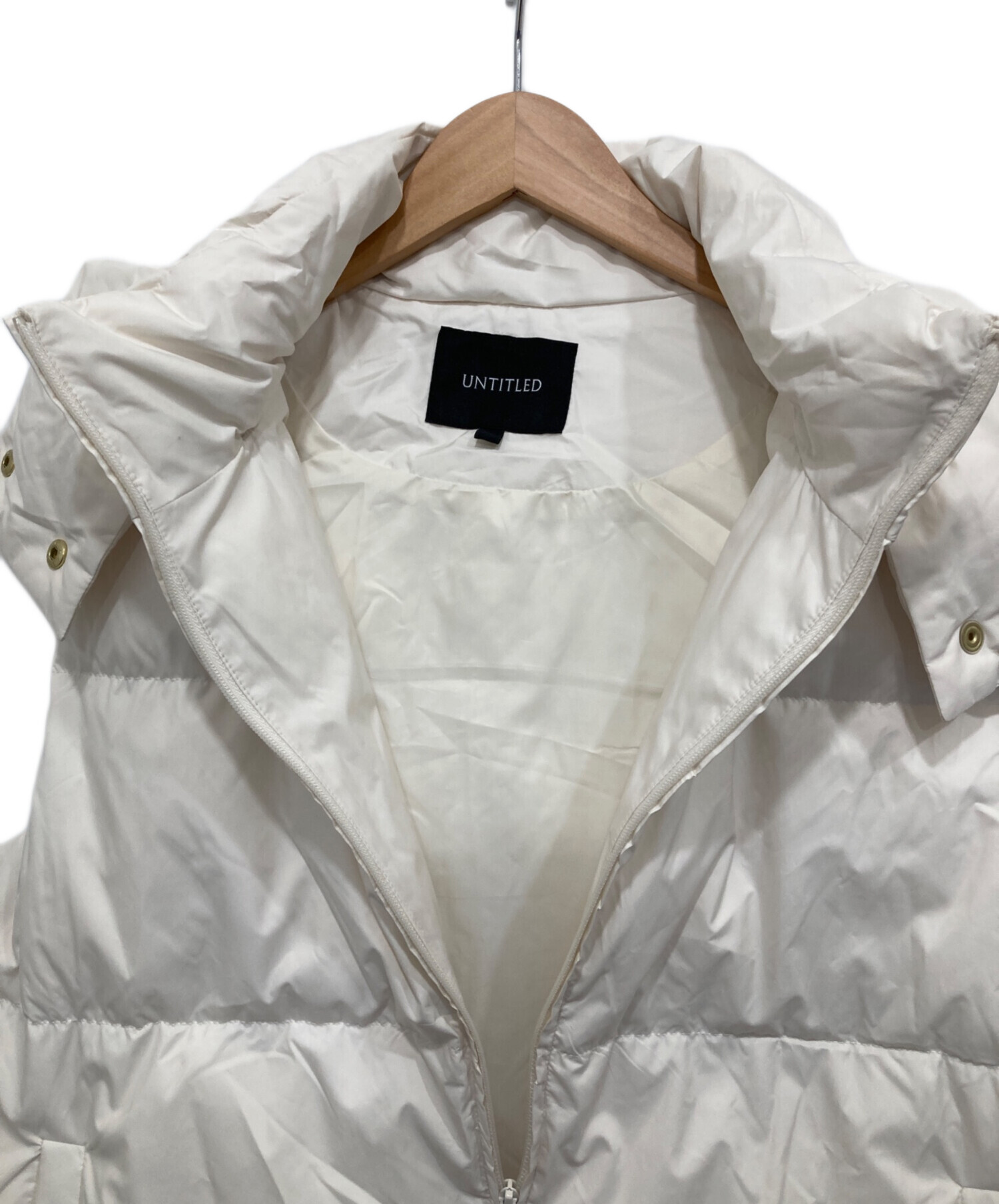 中古・古着通販】UNTITLED (アンタイトル) フード付きダウンベスト