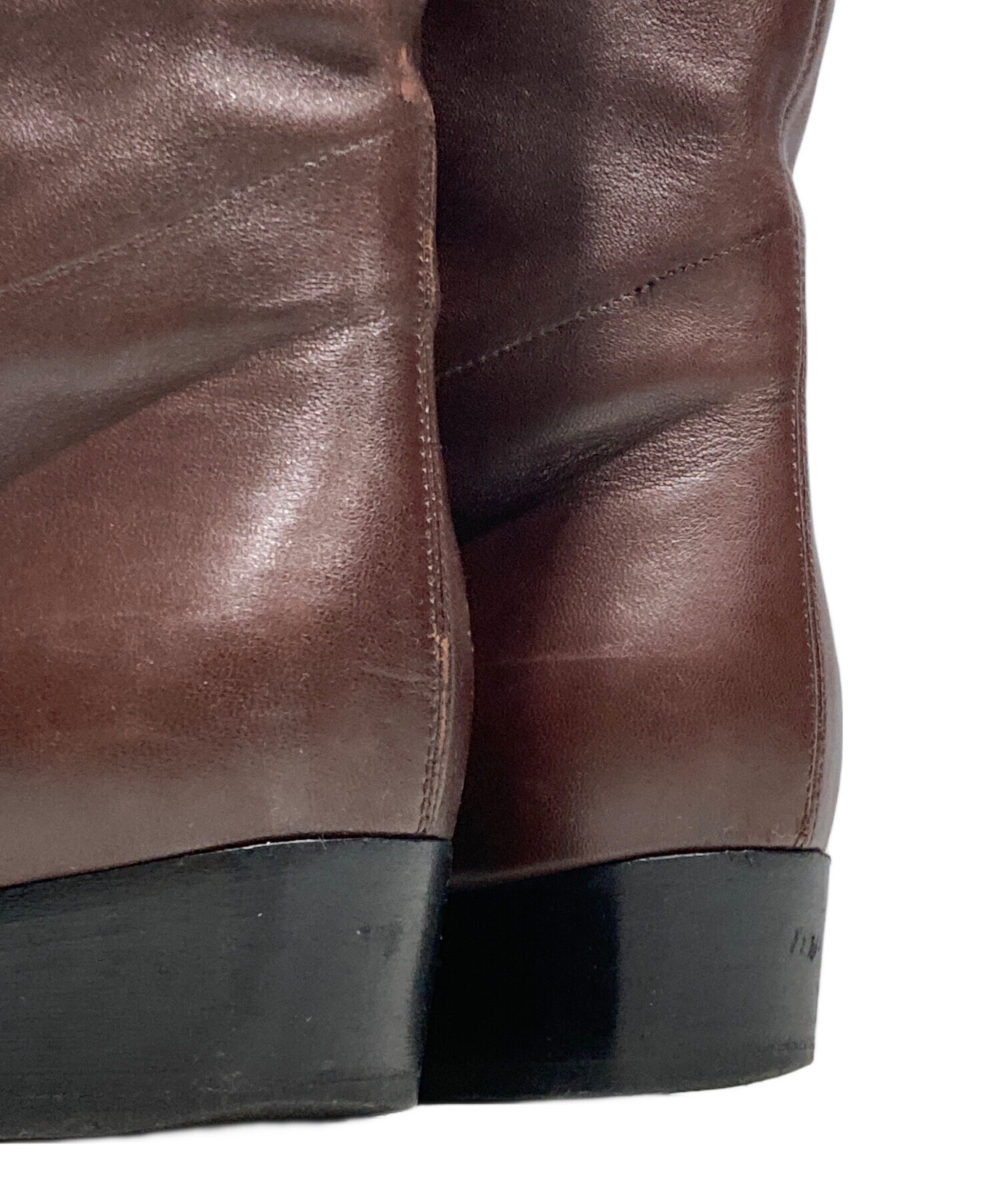 中古・古着通販】CHANEL (シャネル) スクエアトゥロングブーツ