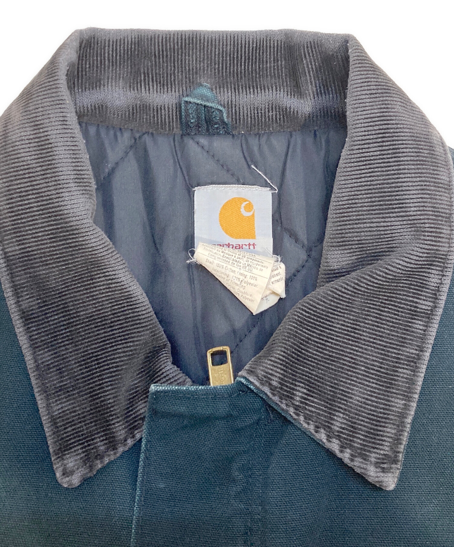 か*ん様 carhartt USA製 トラディショナルコート 古着 黒 XLサイ ビッグサイズ カーハート ナイロン トラディショナルコート ワーク