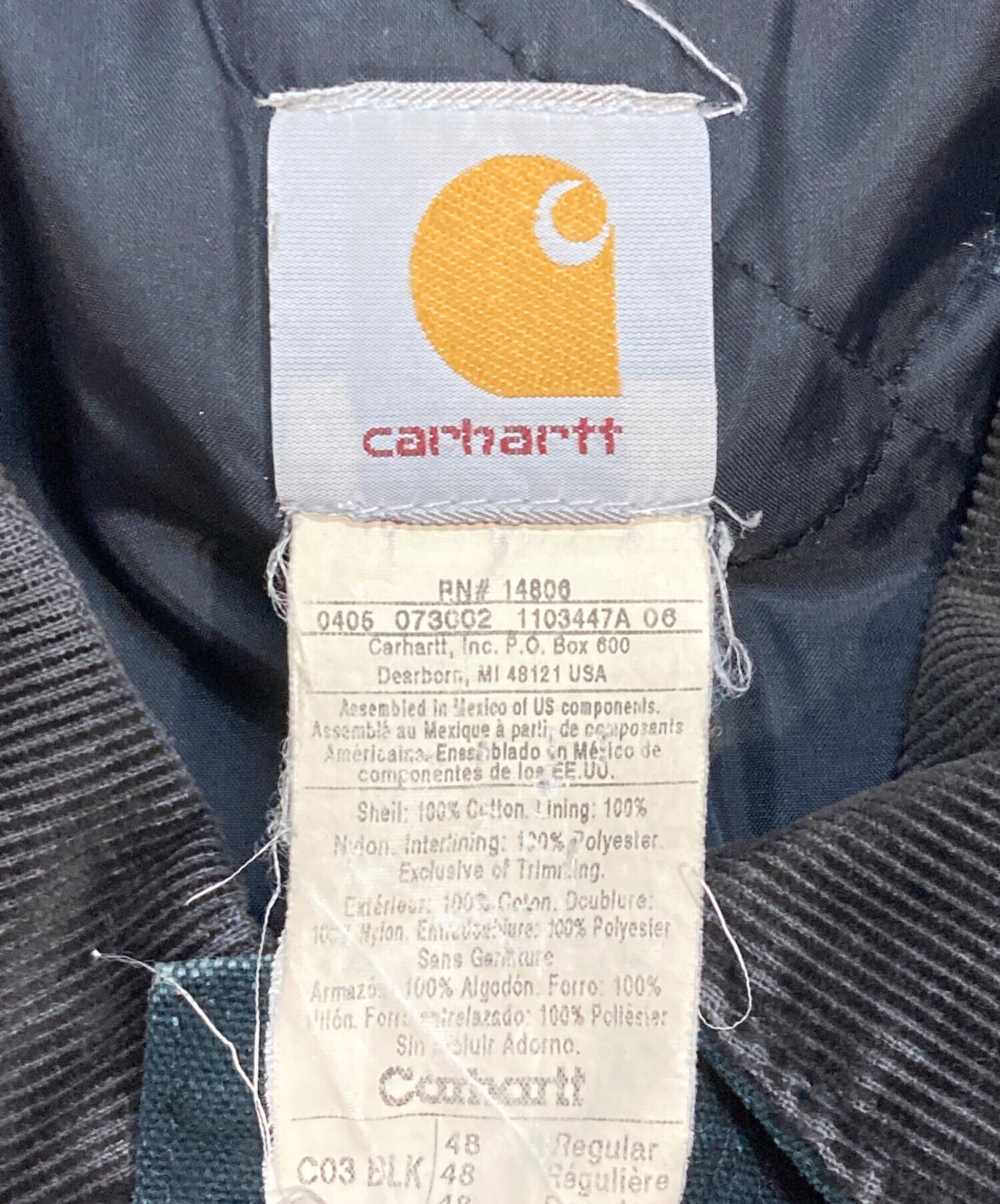中古・古着通販】CarHartt (カーハート) TRADITIONAL COAT