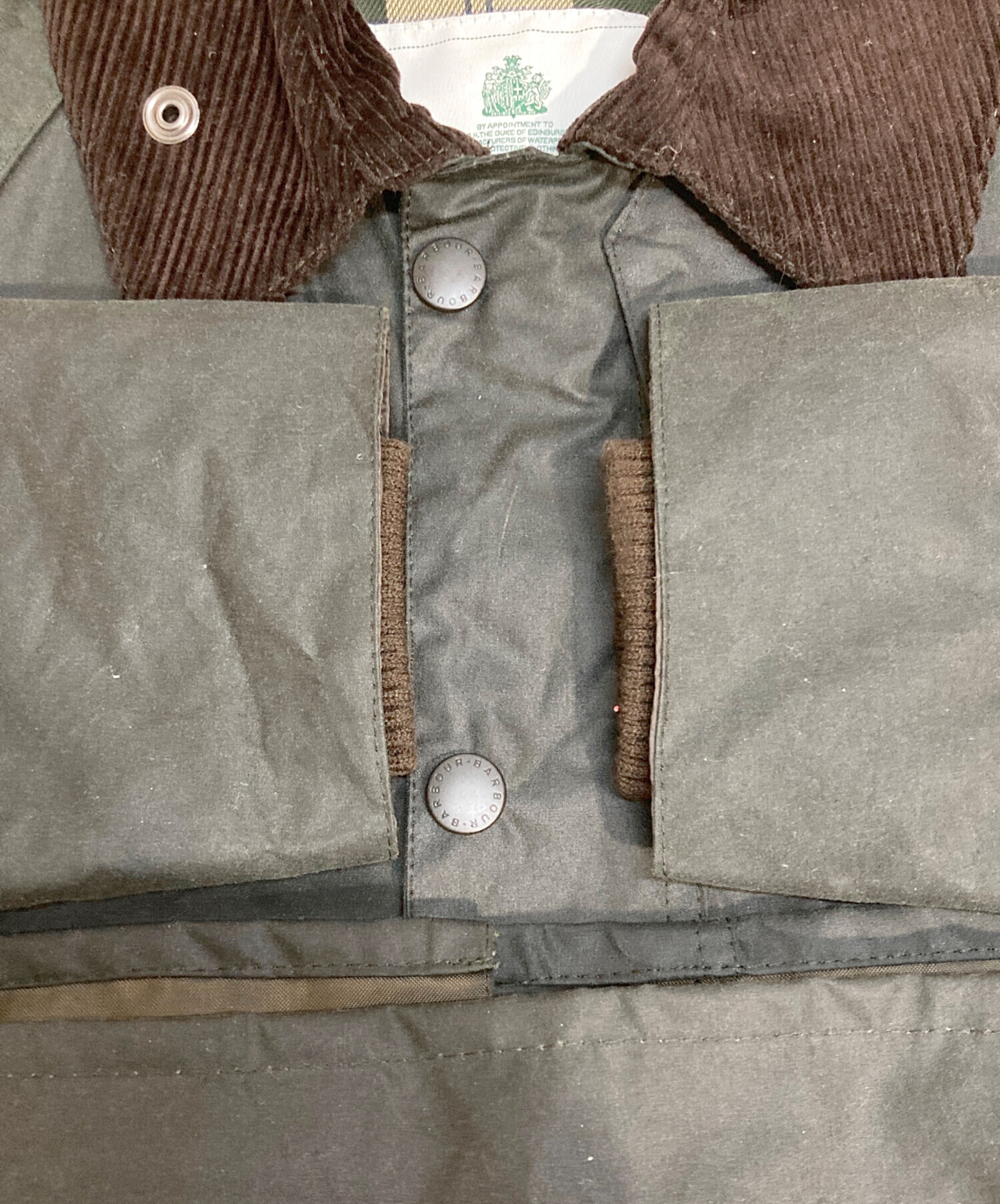中古・古着通販】Barbour (バブアー) オイルドジャケット セージ 