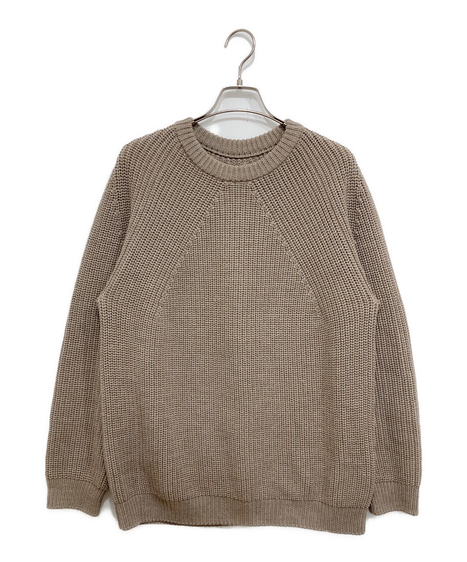 中古・古着通販】BATONER (バトナ―) SIGNATURE CREW NECK ブラウン 