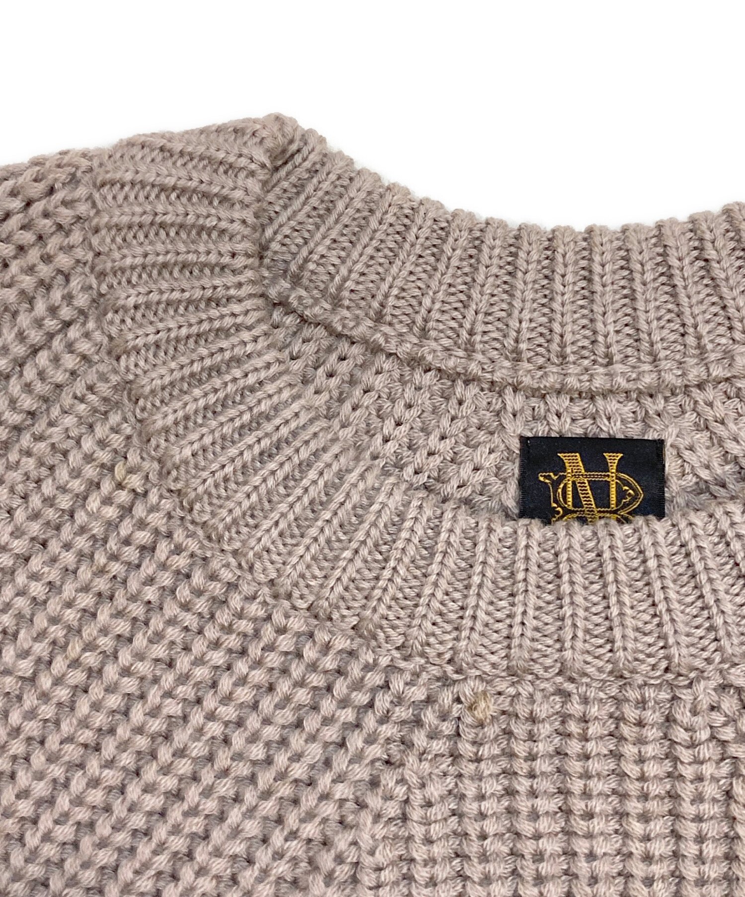 中古・古着通販】BATONER (バトナ―) SIGNATURE CREW NECK ブラウン 