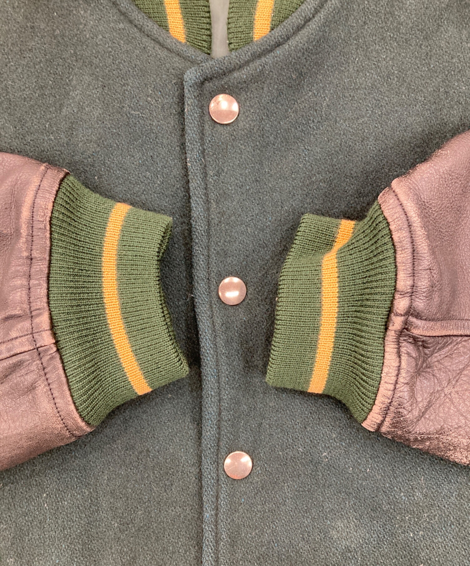 【80s】MEN'S MELROSE スタジャン バーシティ インディアン L 中古・古着通販】MEN'S MELROSE (メンズメルローズ) スタジャン