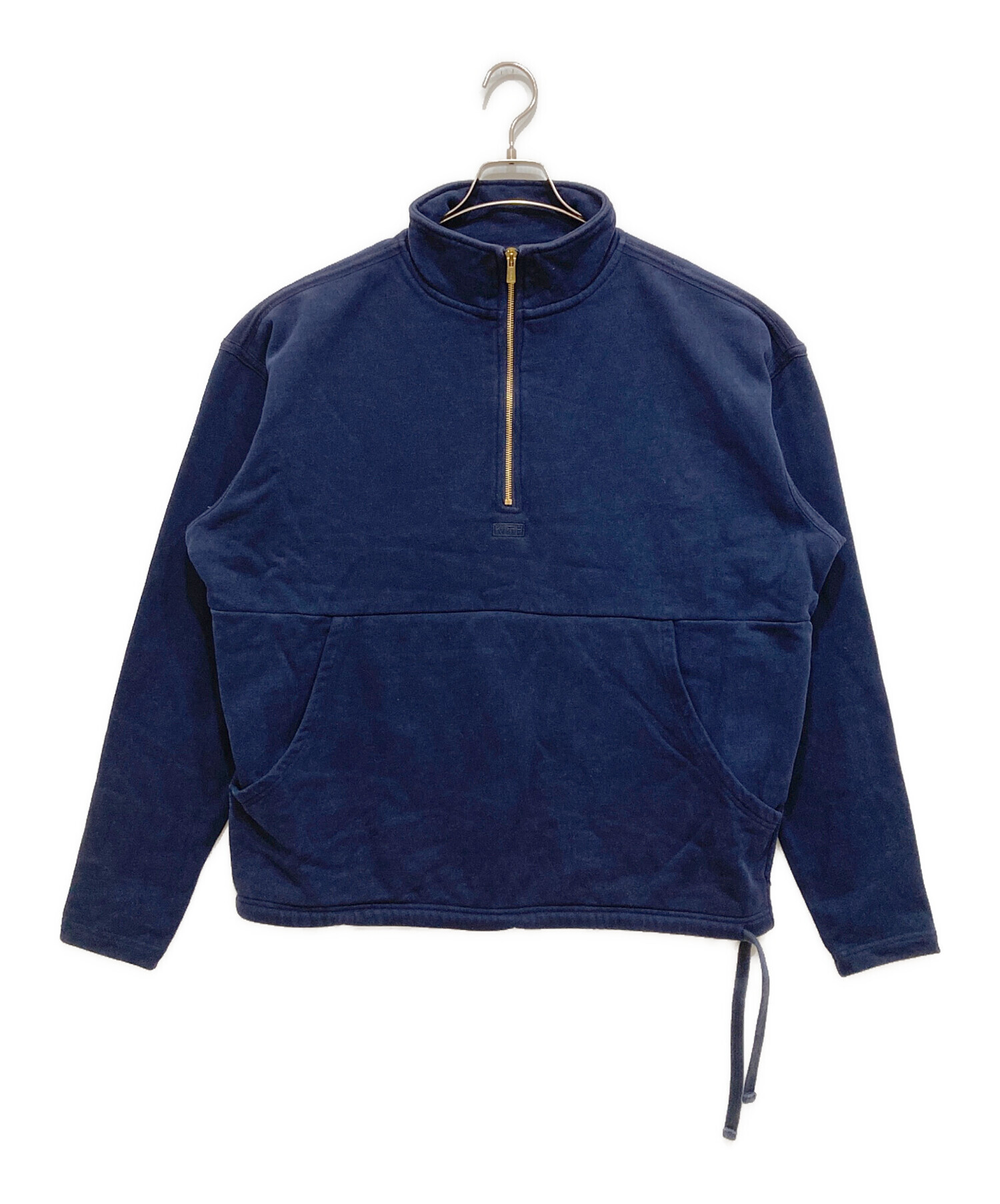 中古・古着通販】KITH (キス) BOX LOGO HALF ZIP PULLOVER ネイビー