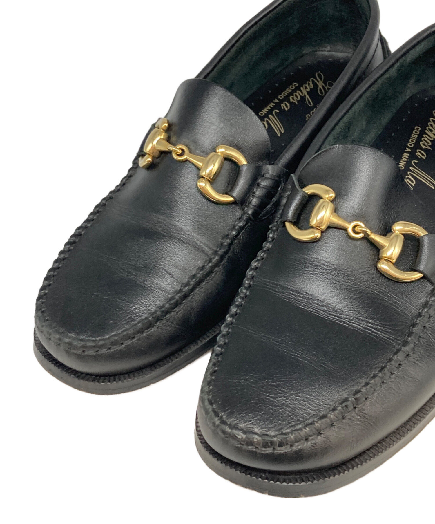 中古・古着通販】ARTESANOS (アルテサノス) ビットローファー ブラック