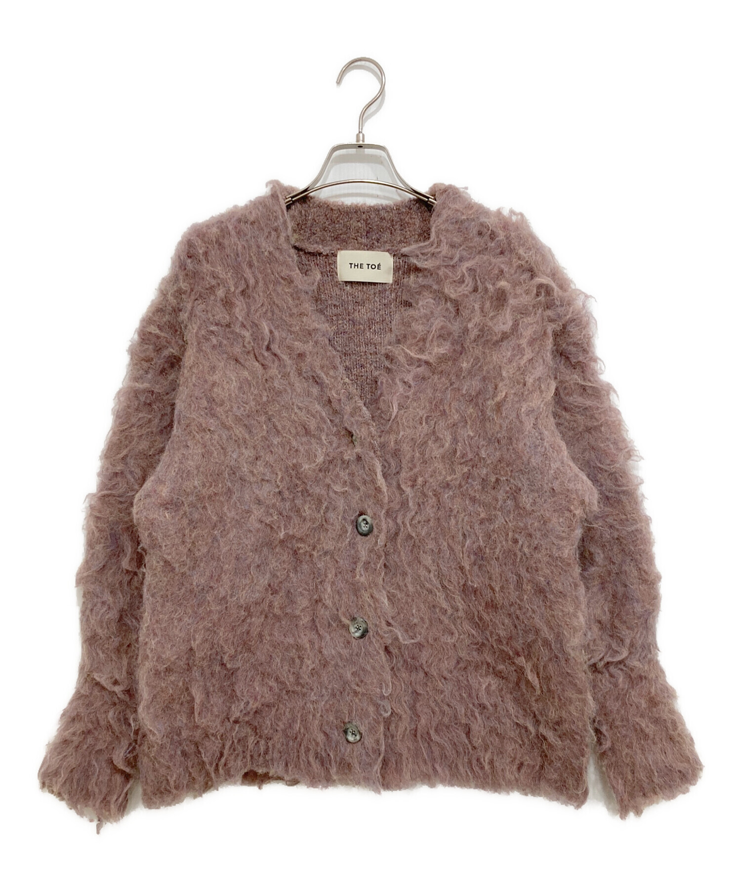 中古・古着通販】THE TOE (ザ・トゥー) SHAGGY CARDIGAN バイオレット 