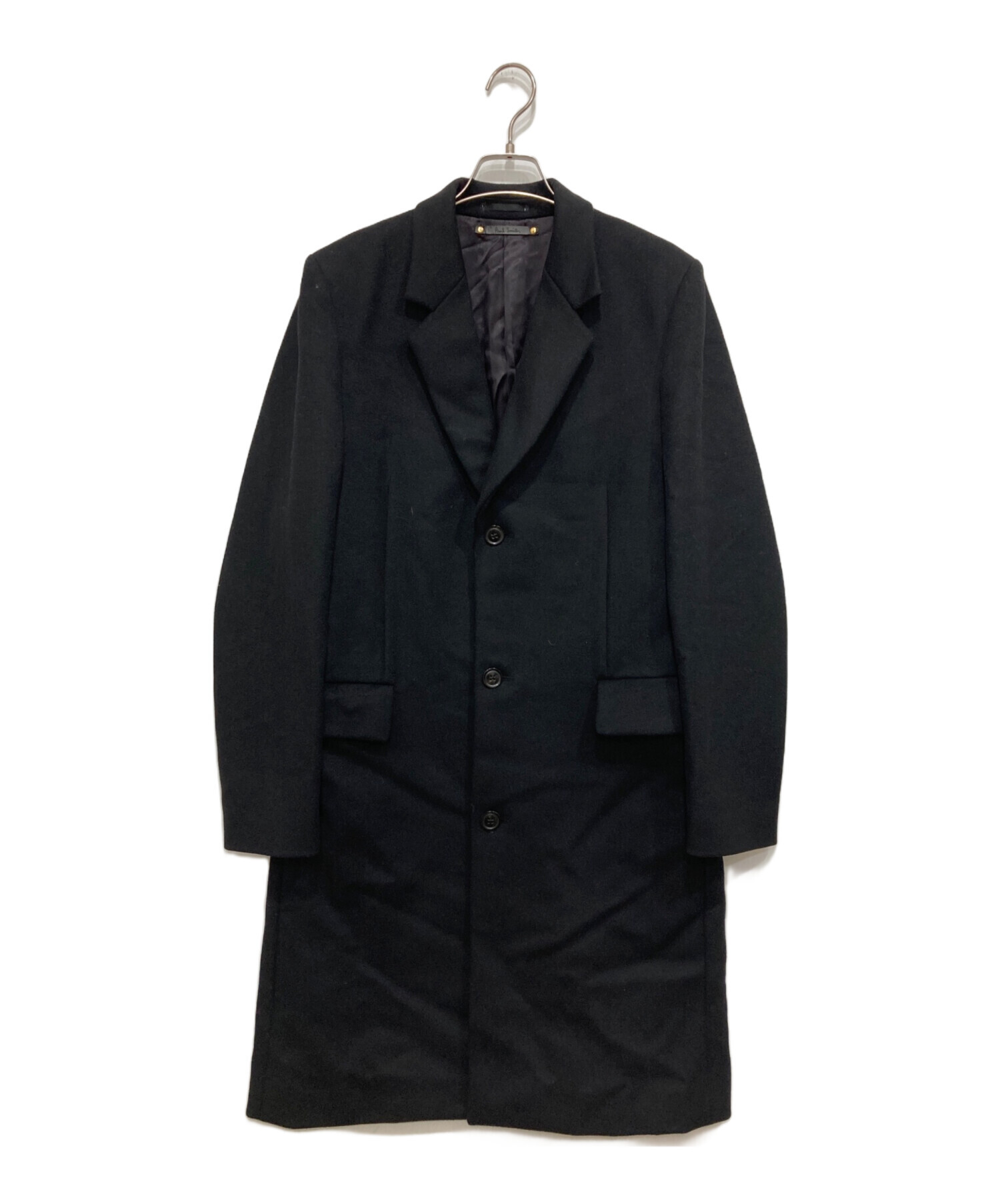 Paul Smith ポールスミス チェスターコート ブラック L 中古