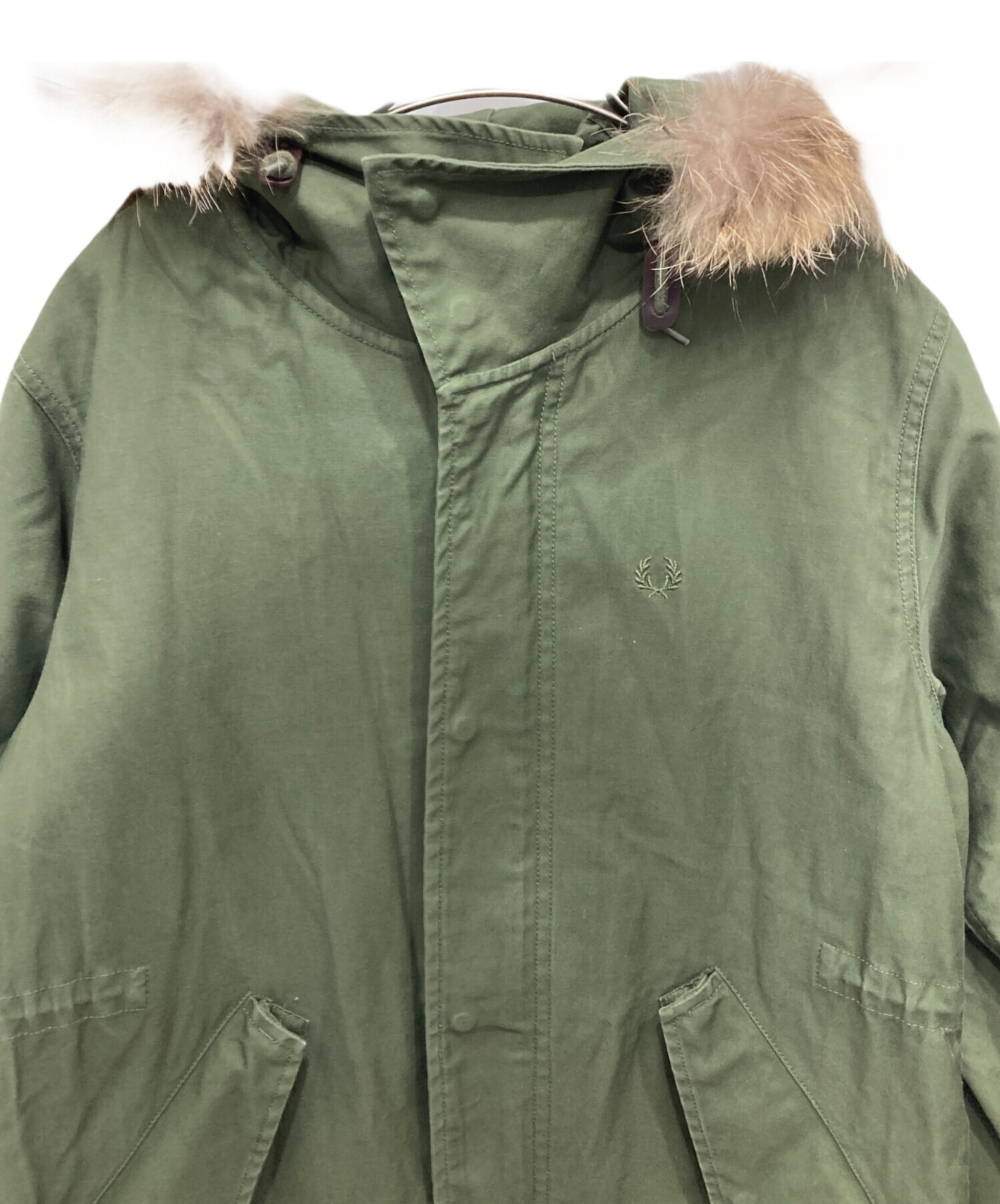 FREDPERRY Mサイズ モッズコート　ライナーつき　カーキ FREDPERRY Mサイズ モッズコート ライナーツキ カーキ