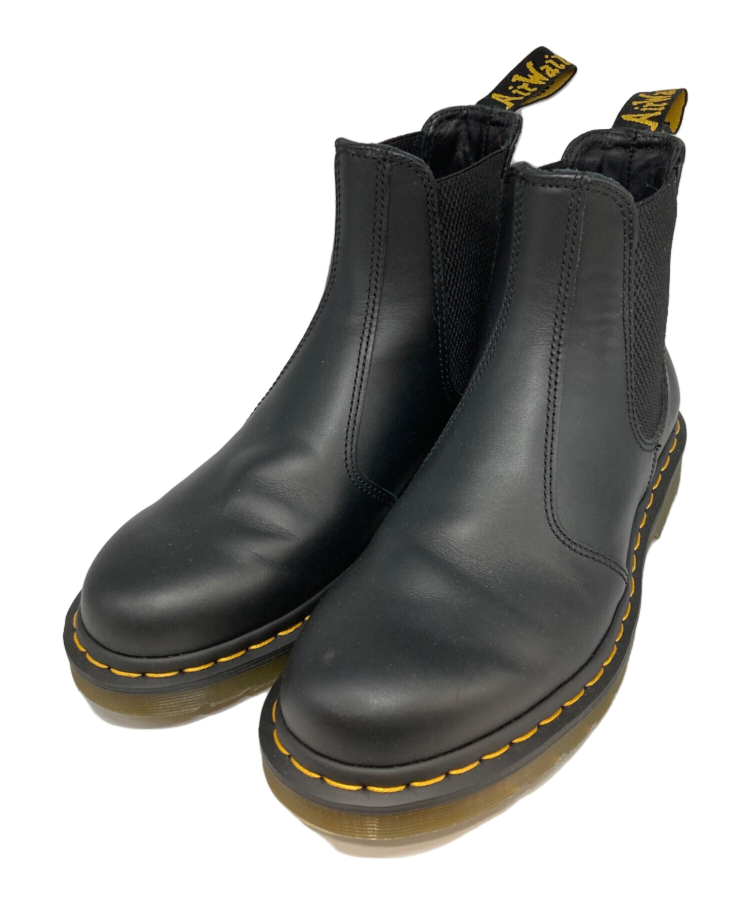 〈ドクターマーチン〉チェルシーブーツ/ブラック/UK6 ドクターマーチン2976QUAD 厚底チェルシーブーツ