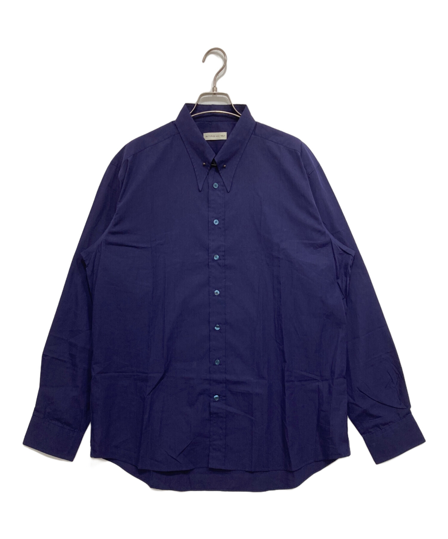 中古・古着通販】ETRO (エトロ) ピン付シャツ パープル サイズ:44 (XL