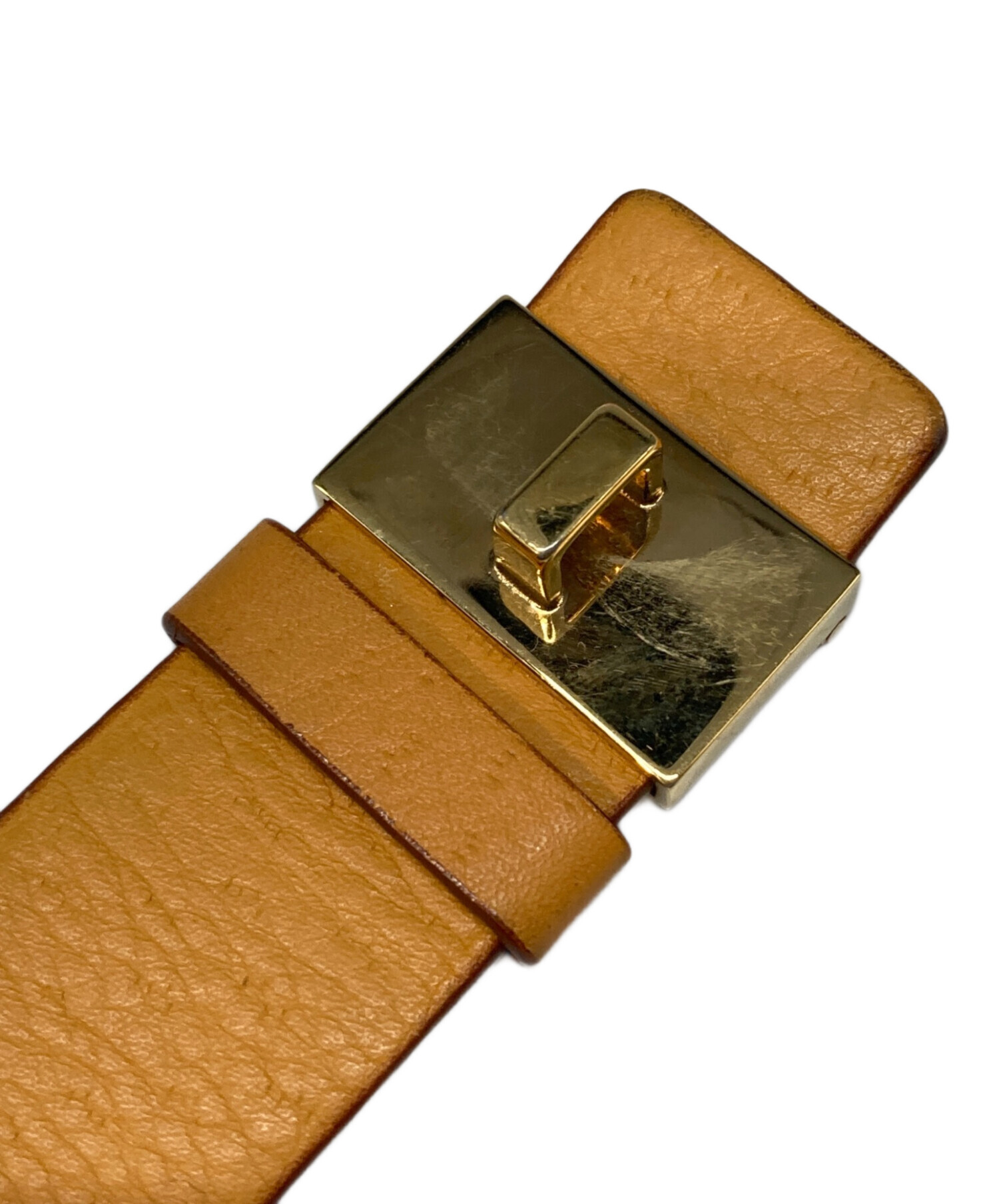 フェラガモ ベルト レザー ゴールド金具 ガンチーニ ヴィンテージ 黒