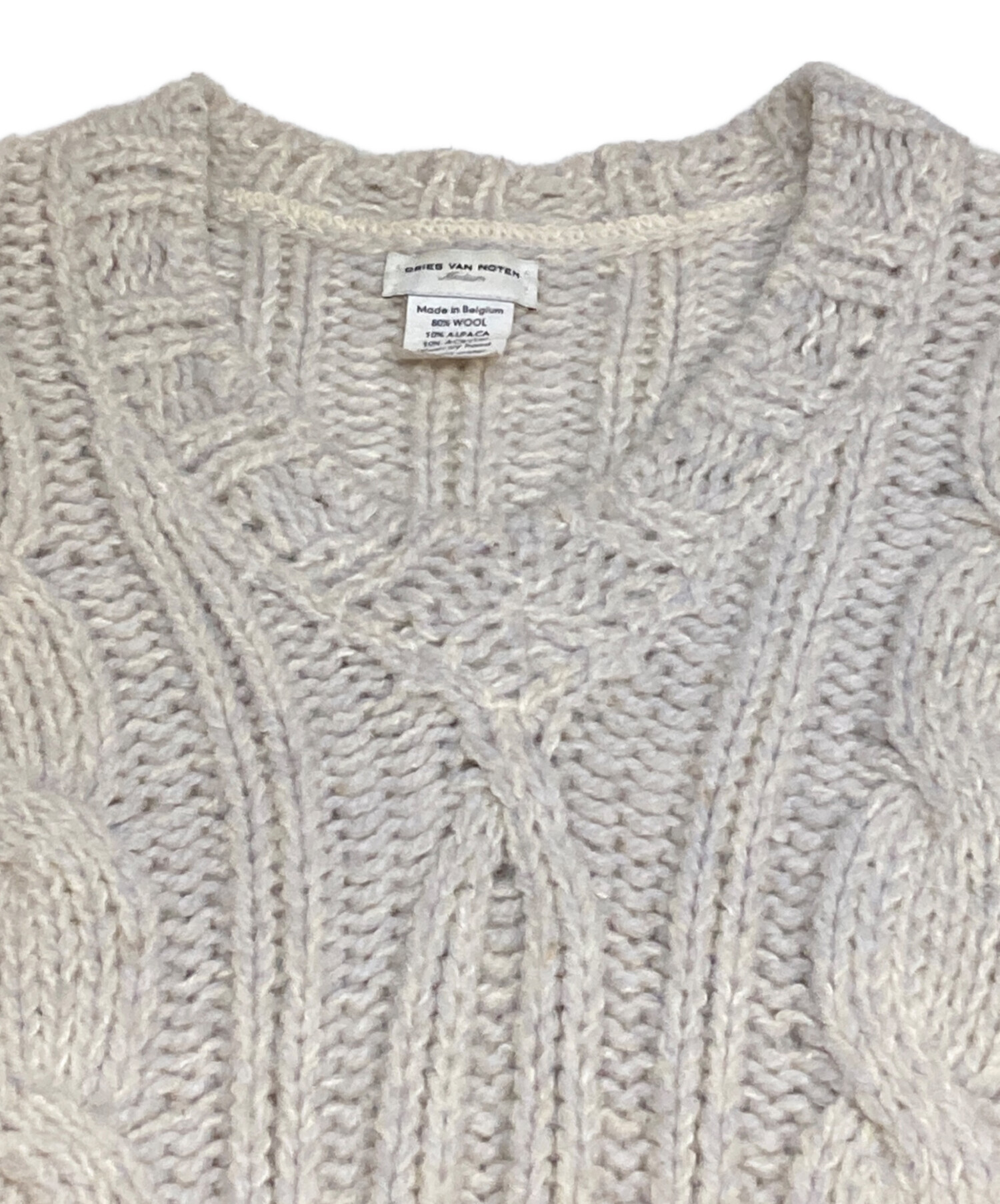 中古・古着通販】DRIES VAN NOTEN (ドリスヴァンノッテン) 深Vケーブル 
