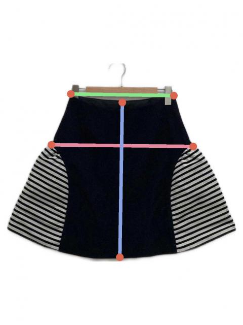 23SS ボーダーズアットバルコニー ファインダーボーダーミニスカート 36 23SS ボーダーズアットバルコニー ファインダーボーダーミニスカート 36