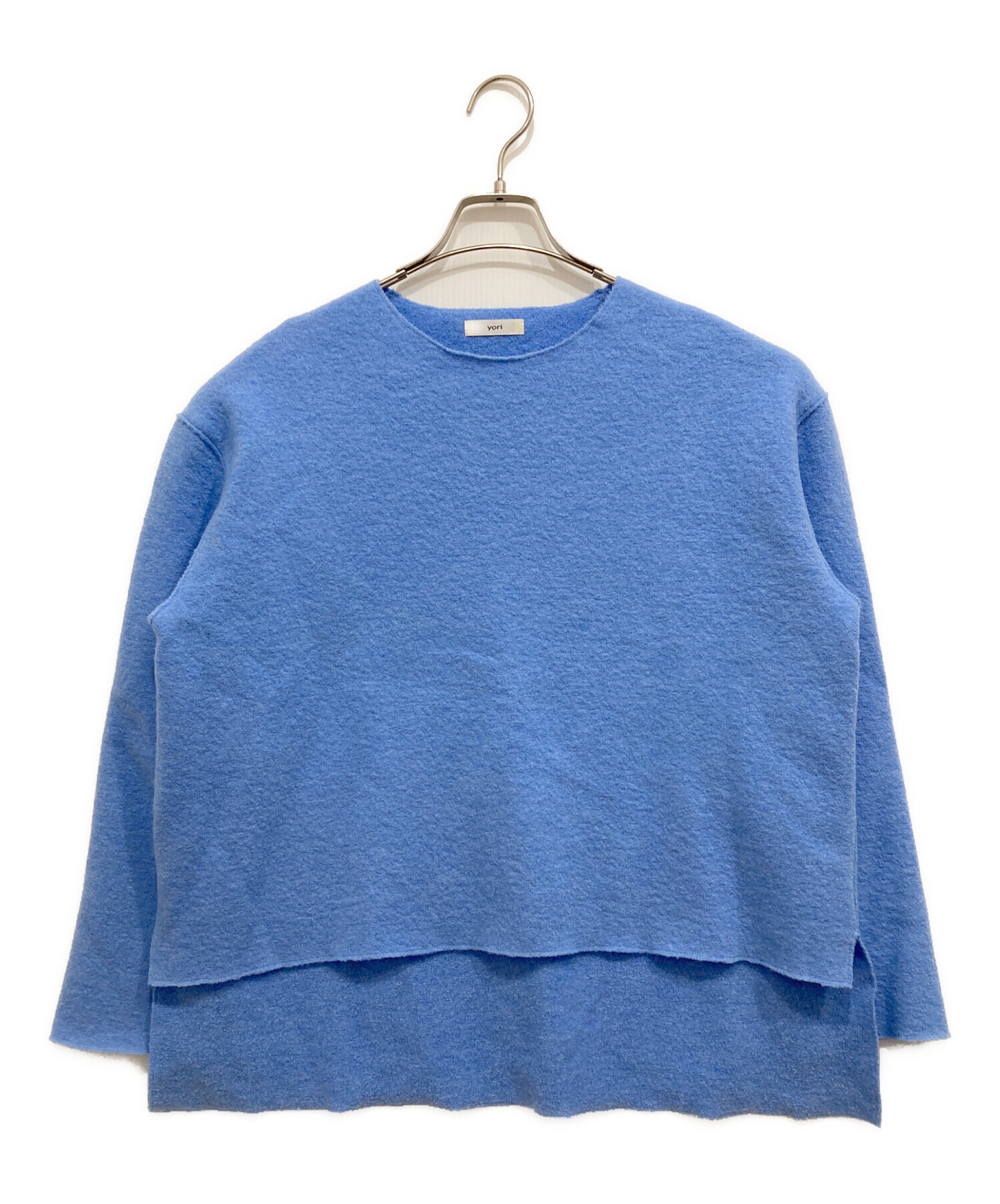 yori 裏毛ヘムフリルプルオーバー　ネイビー yori プルオーバー yori 裏毛ヘムフリルプルオーバー ネイビー yori 裏